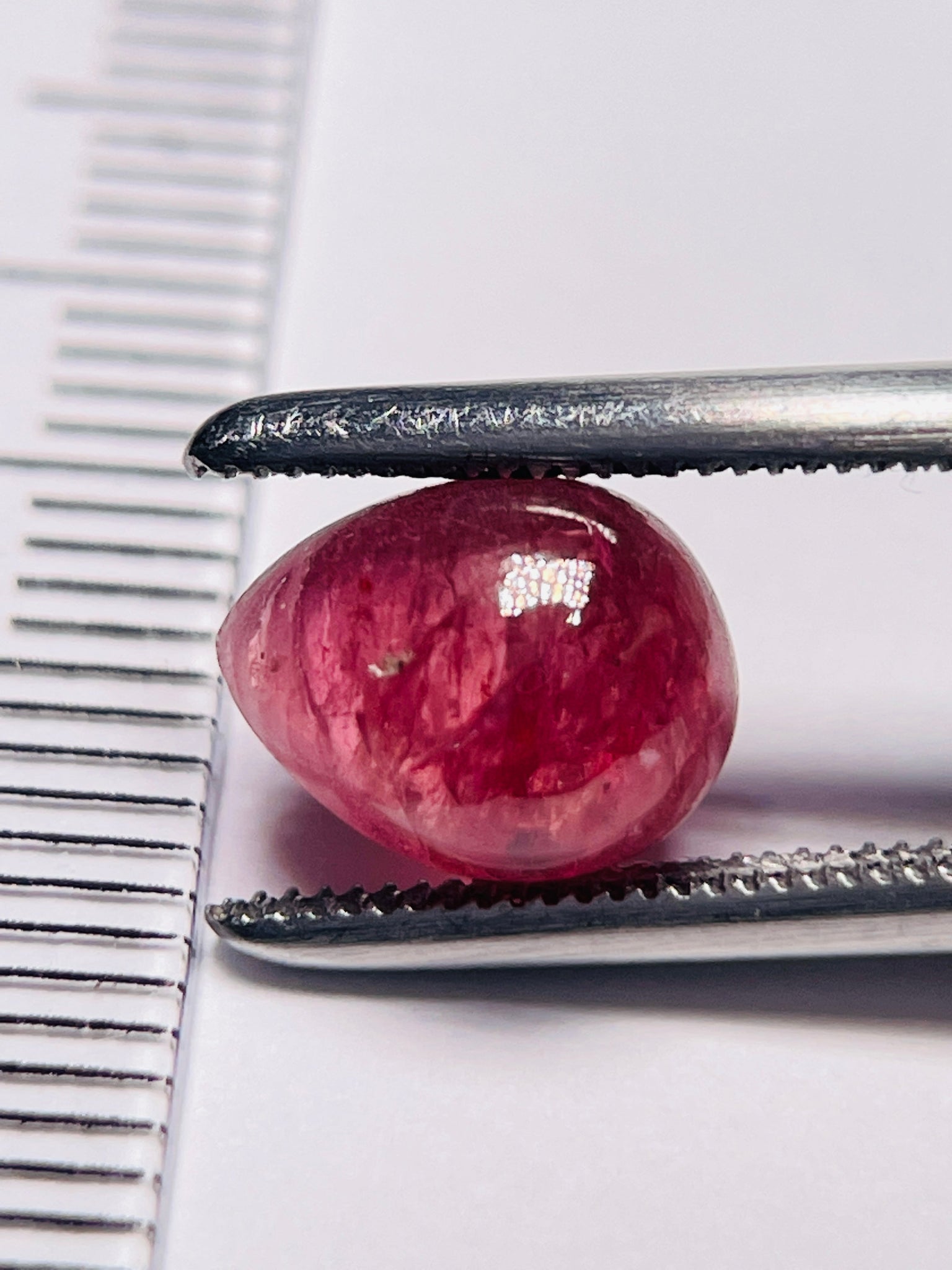 3.11Ct Sapphire Cabochon Umba Valley Tanzania. Untreated Unheated. Slight Indentation On The Surface
