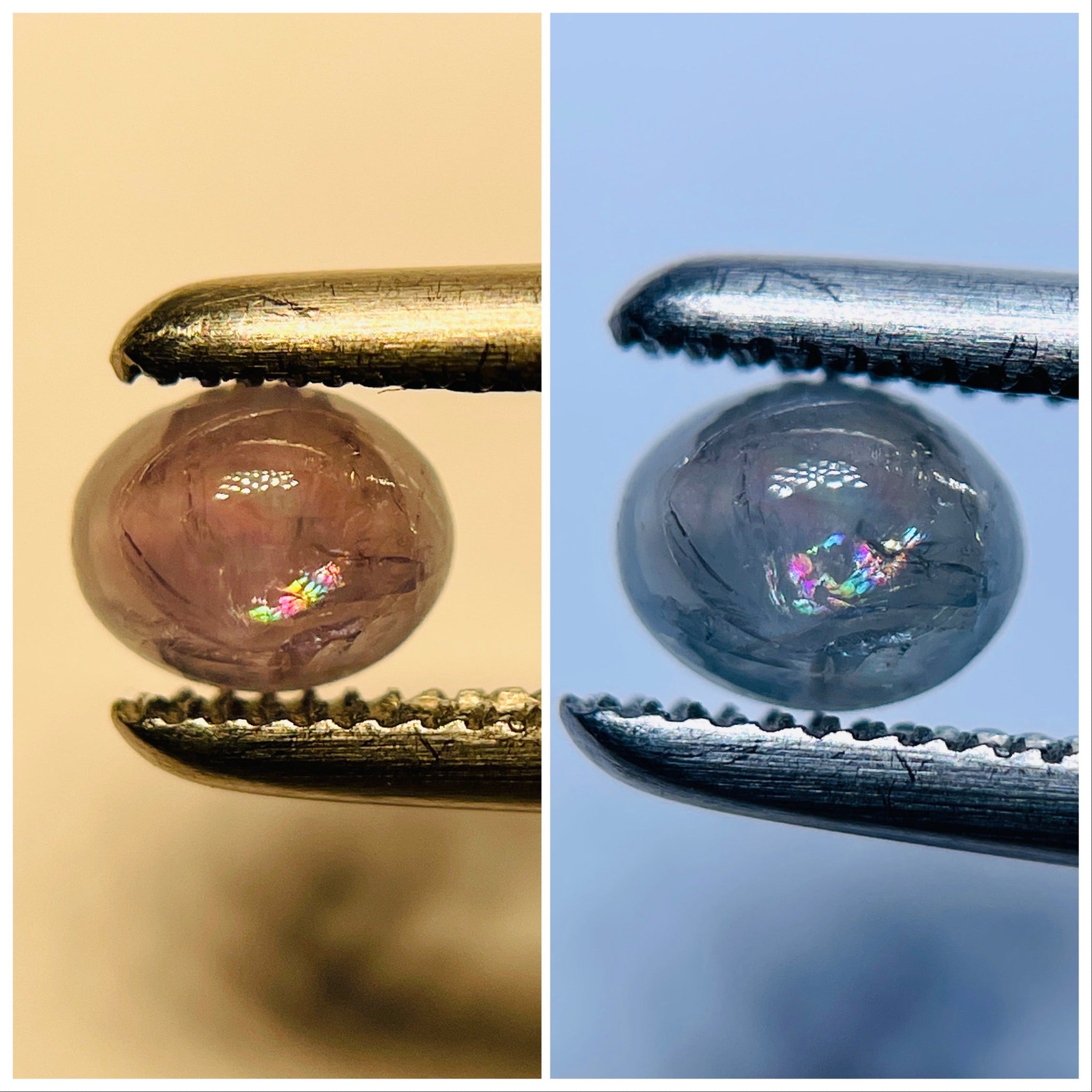 0.48Ct Cats-Eye Alexandrite Lake Manyara Tanzania. Untreated Unheated. Yep Thats A Rainbow In It