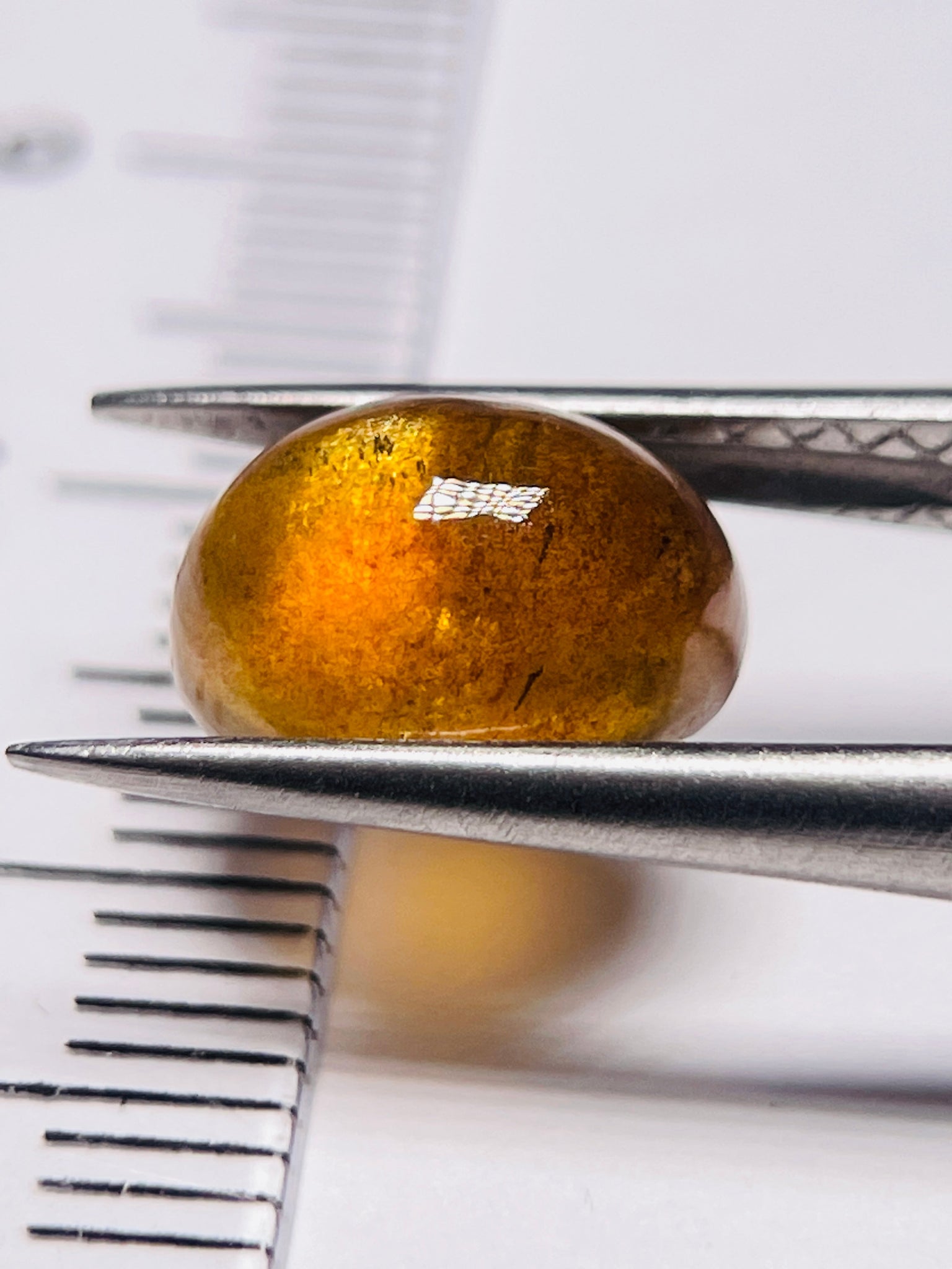 3.33Ct Sapphire Cabochon Seems To Have A Moving Star But As Point Umba Valley Tanzania. Untreated