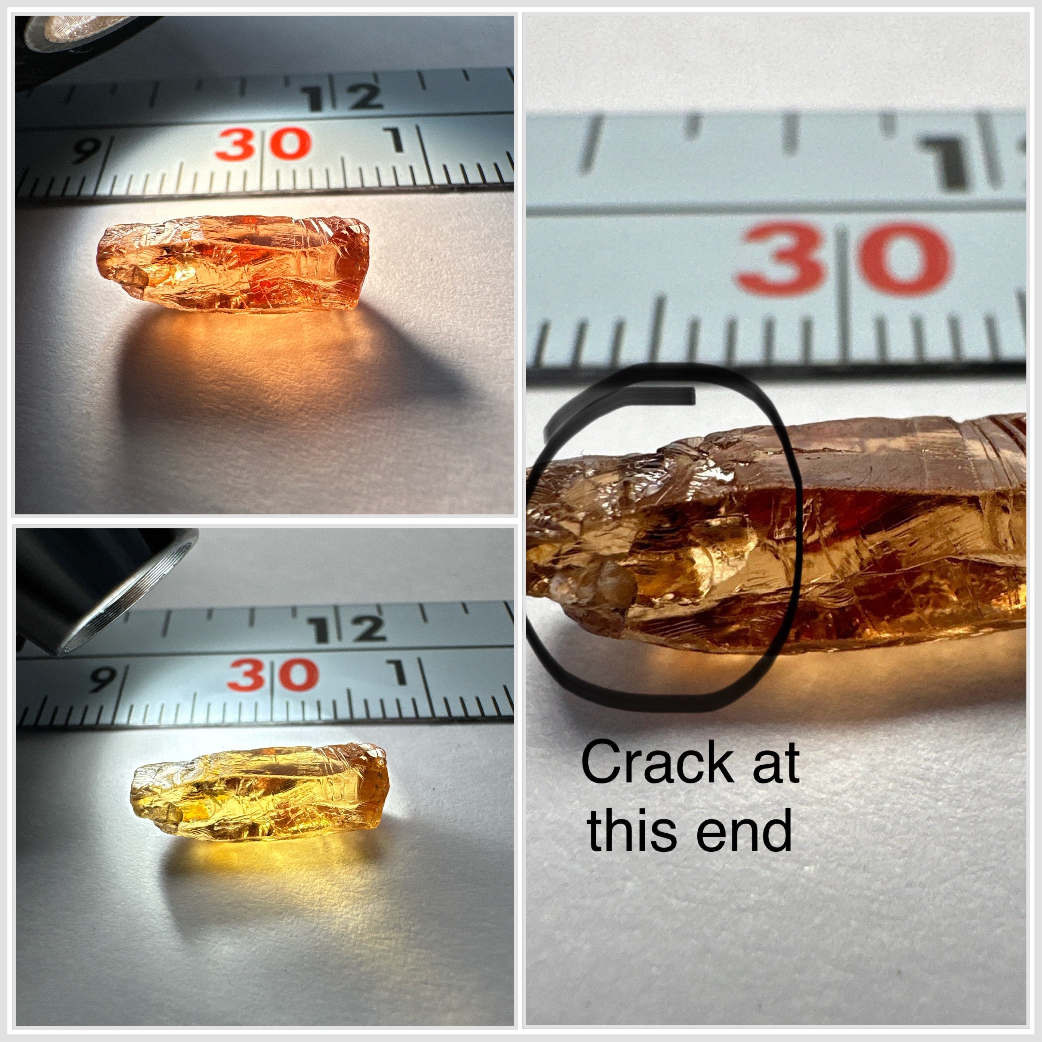 2.88ct Colour Change Garnet, Tanzania, Untreated Unheated, crack at one end, rest clean