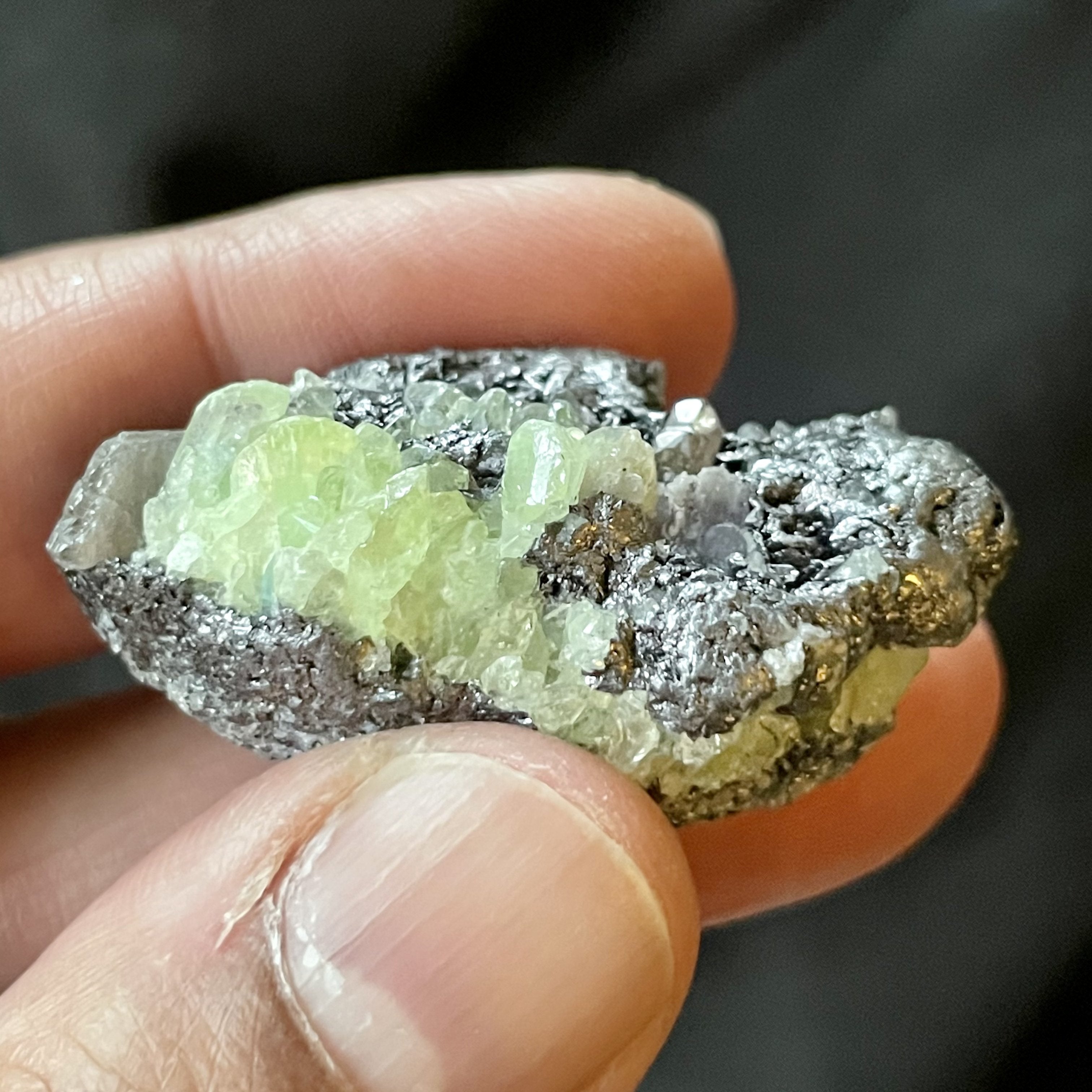 114.50Ct Diopside Crystal Cluster Merelani Tanzania.