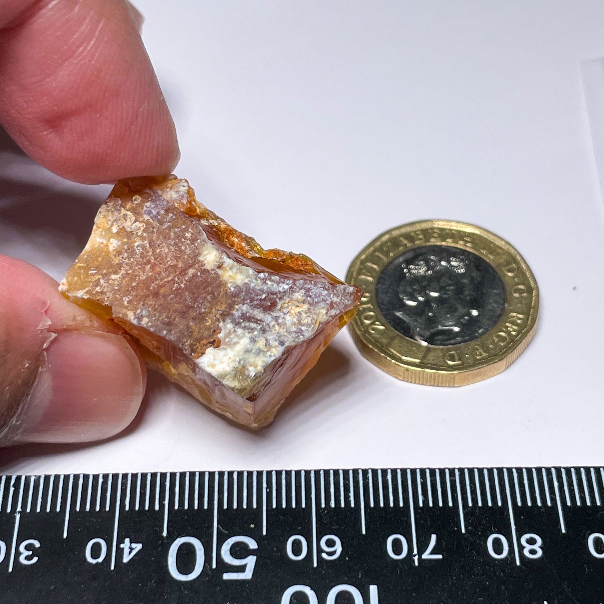 57.28Ct Opal Tanzania Untreated Unheated From A 1999 Deposit Chatoyant (Cats-Eye Effect) Has An