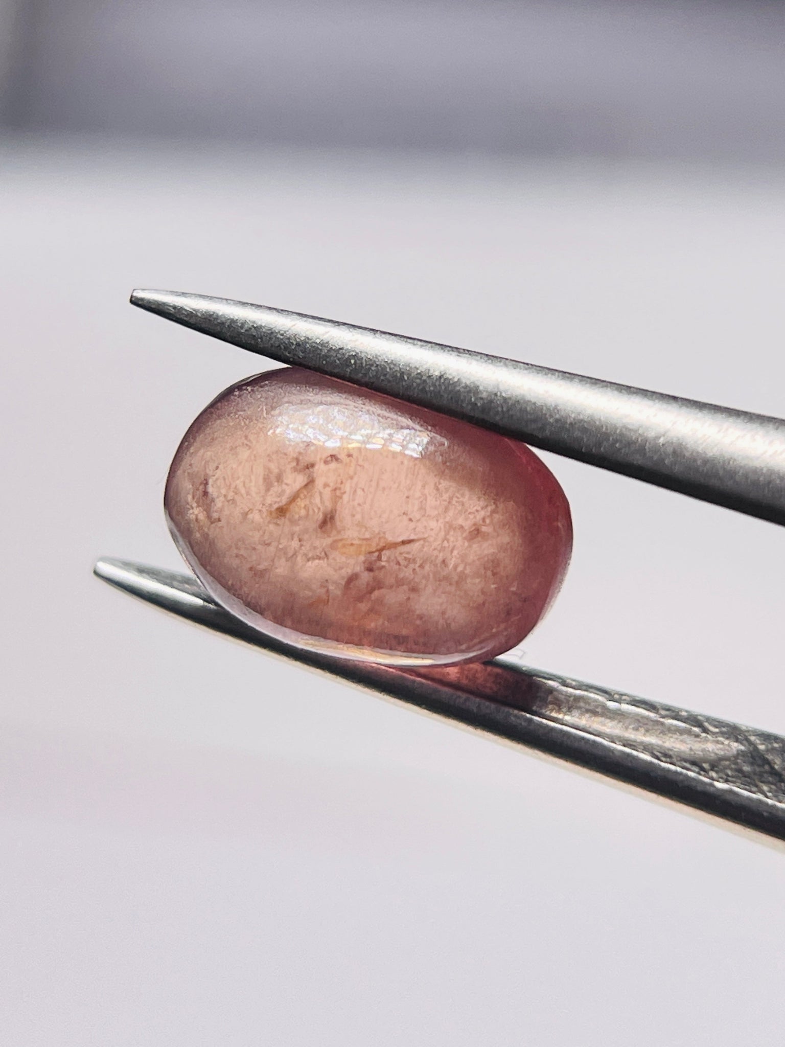 2.61Ct Umba Padparadscha Sapphire Cab Tanzania Untreated Unheated