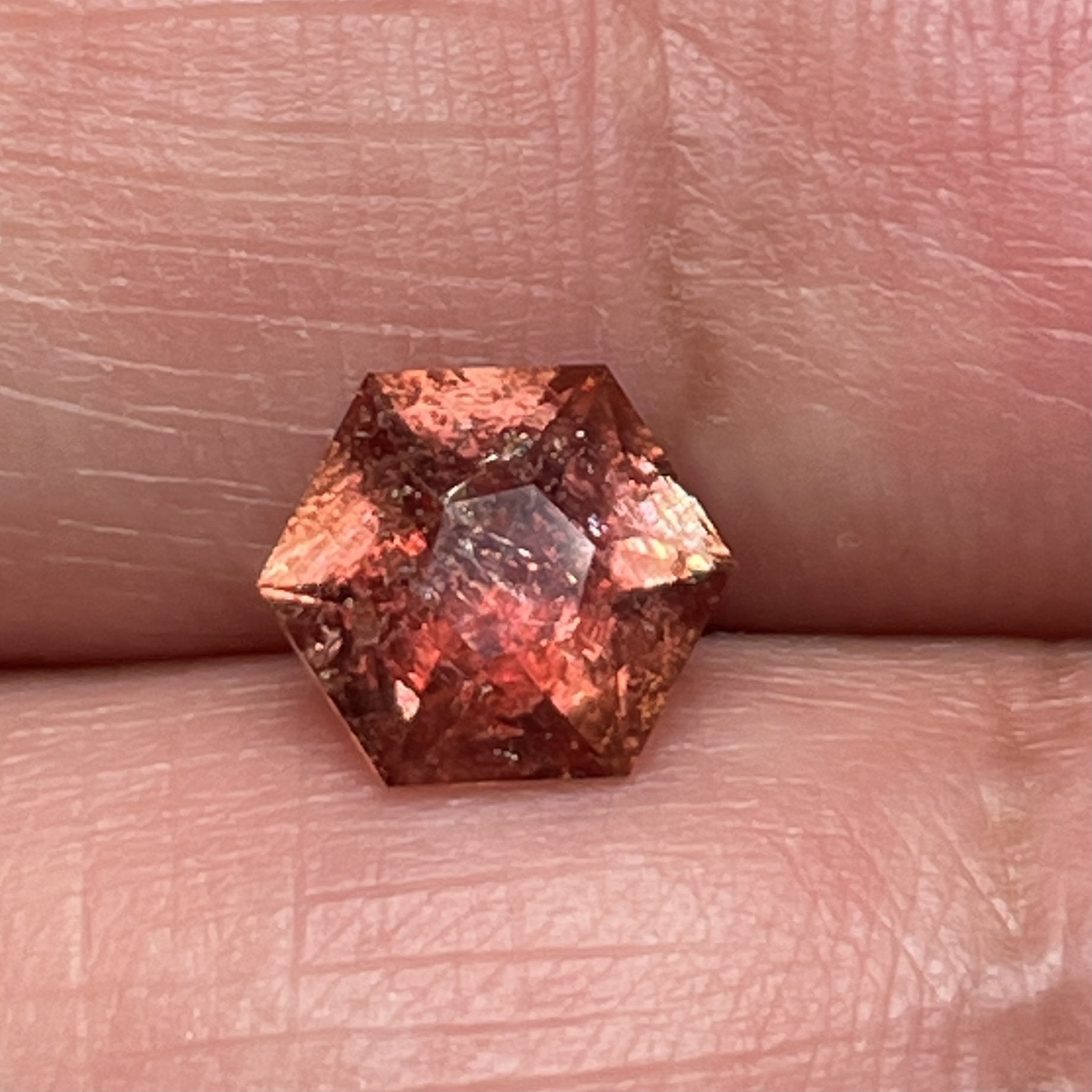 1.93Ct Padparadscha Sapphire Included Tanzania Umba Valley Untreated Unheated. 6.2 X 4 Mm