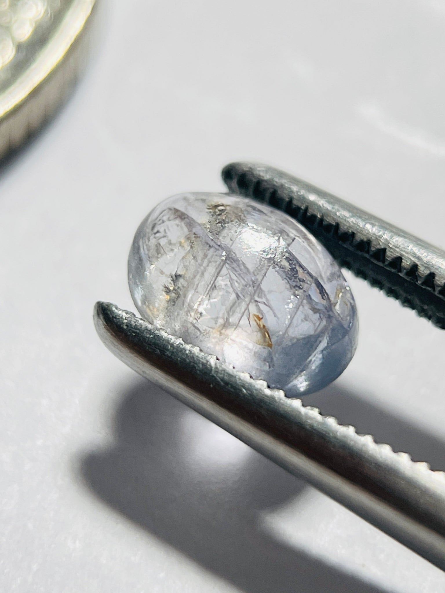 1.30Ct Umba Sapphire Cabochon. Tanzania Untreated Unheated.