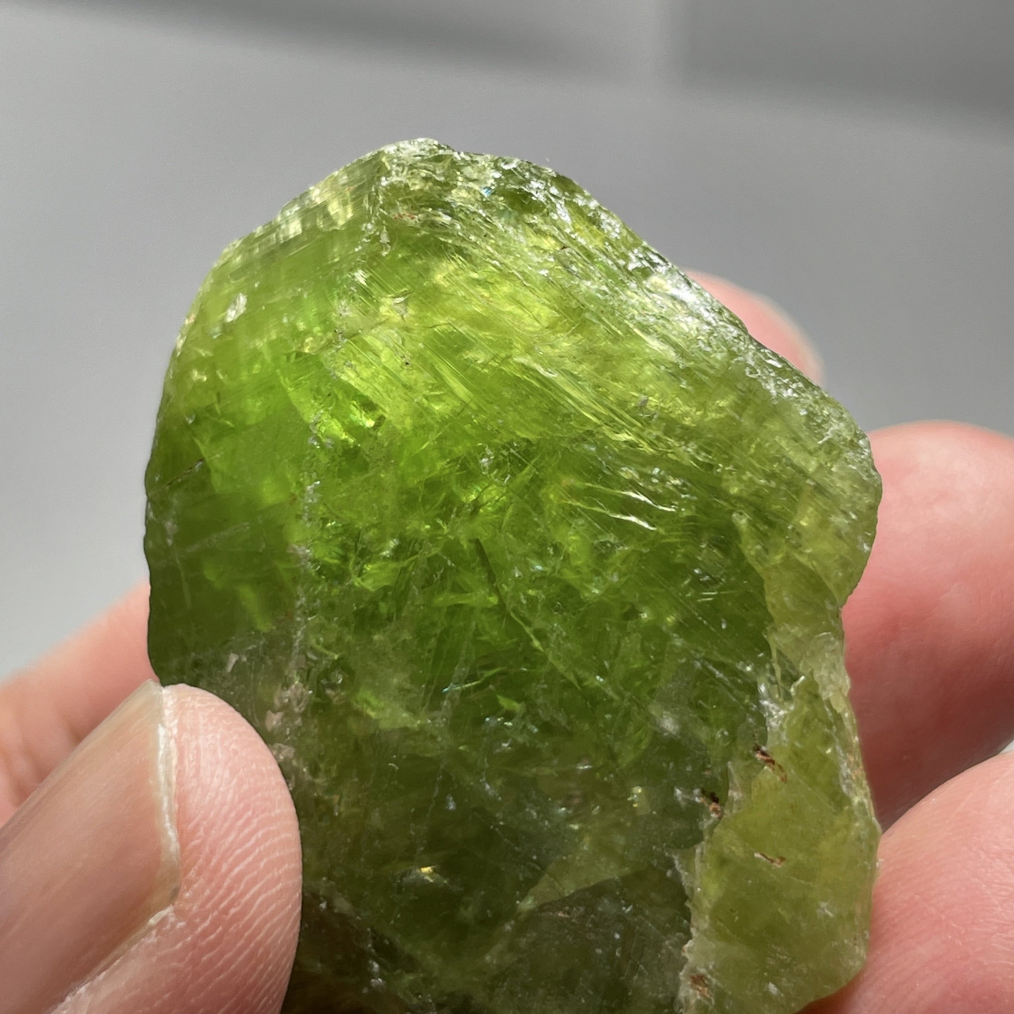 65.40Gm / 327.00Ct Tsavorite Merelani Tanzania Untreated Unheated - With Gemmy Poritions. 44.5 X 21