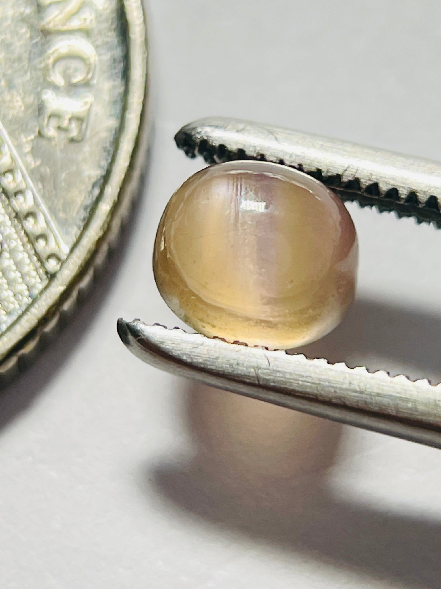 1.32Ct Umba Sapphire Cabochon. Tanzania Untreated Unheated. Incredible Banding On This One