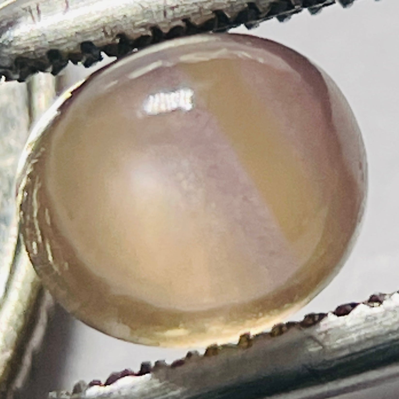 1.32Ct Umba Sapphire Cabochon. Tanzania Untreated Unheated. Incredible Banding On This One