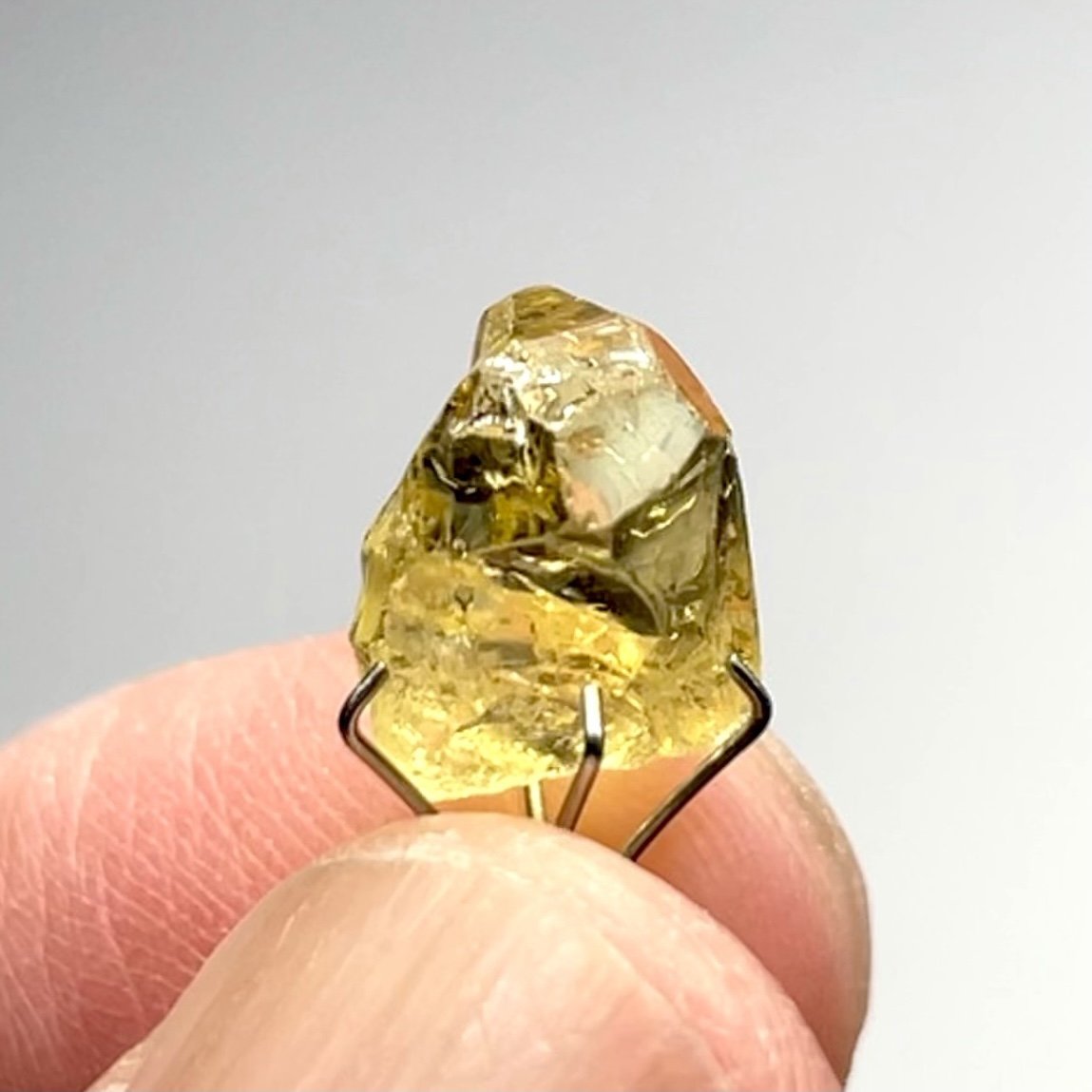 4.61Ct Yellow Tourmaline Crystal Si (Slight Inclusion Coming In) Tanzania Untreated Unheated. 7.5 X