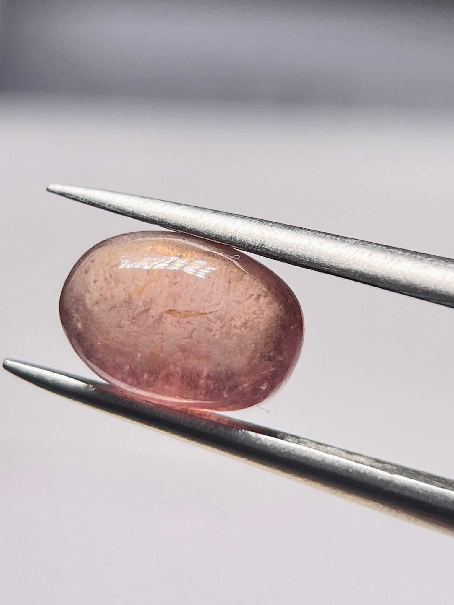 2.61Ct Umba Padparadscha Sapphire Cab Tanzania Untreated Unheated