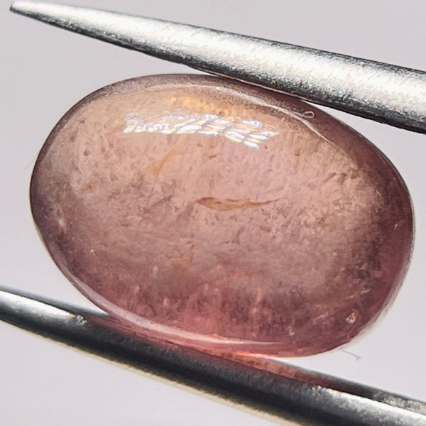 2.61Ct Umba Padparadscha Sapphire Cab Tanzania Untreated Unheated