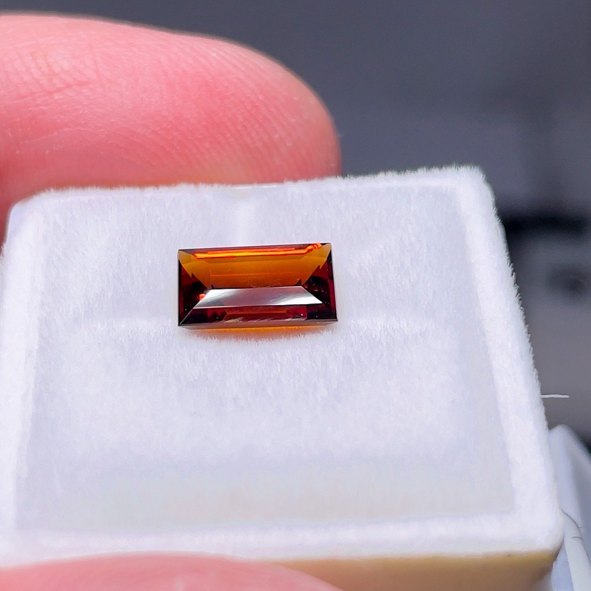1.56Ct Orange Grossular Garnet Untreated Unheated