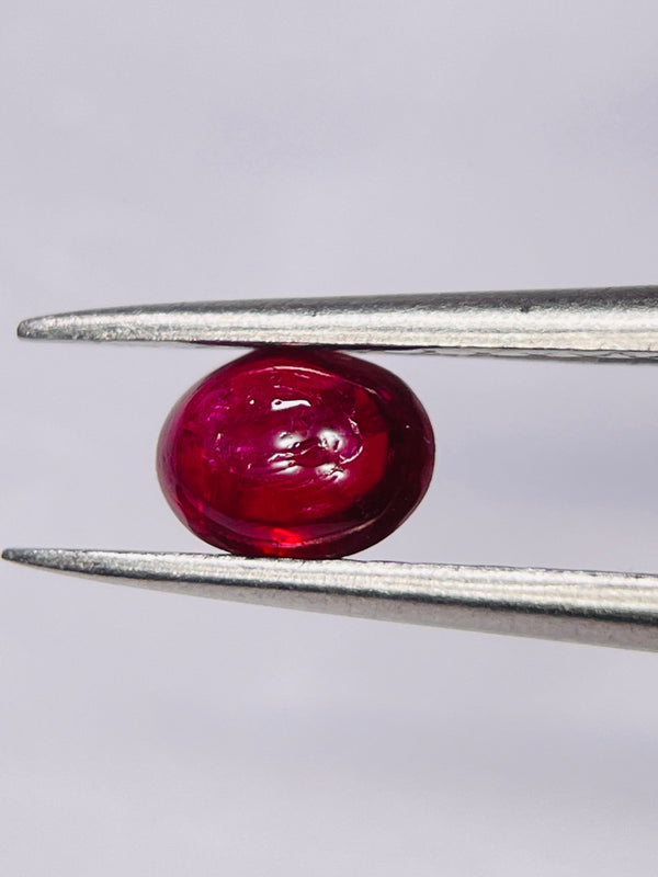 0.80Ct Ruby Cabochon Longido Mines Tanzania. Untreated Unheated