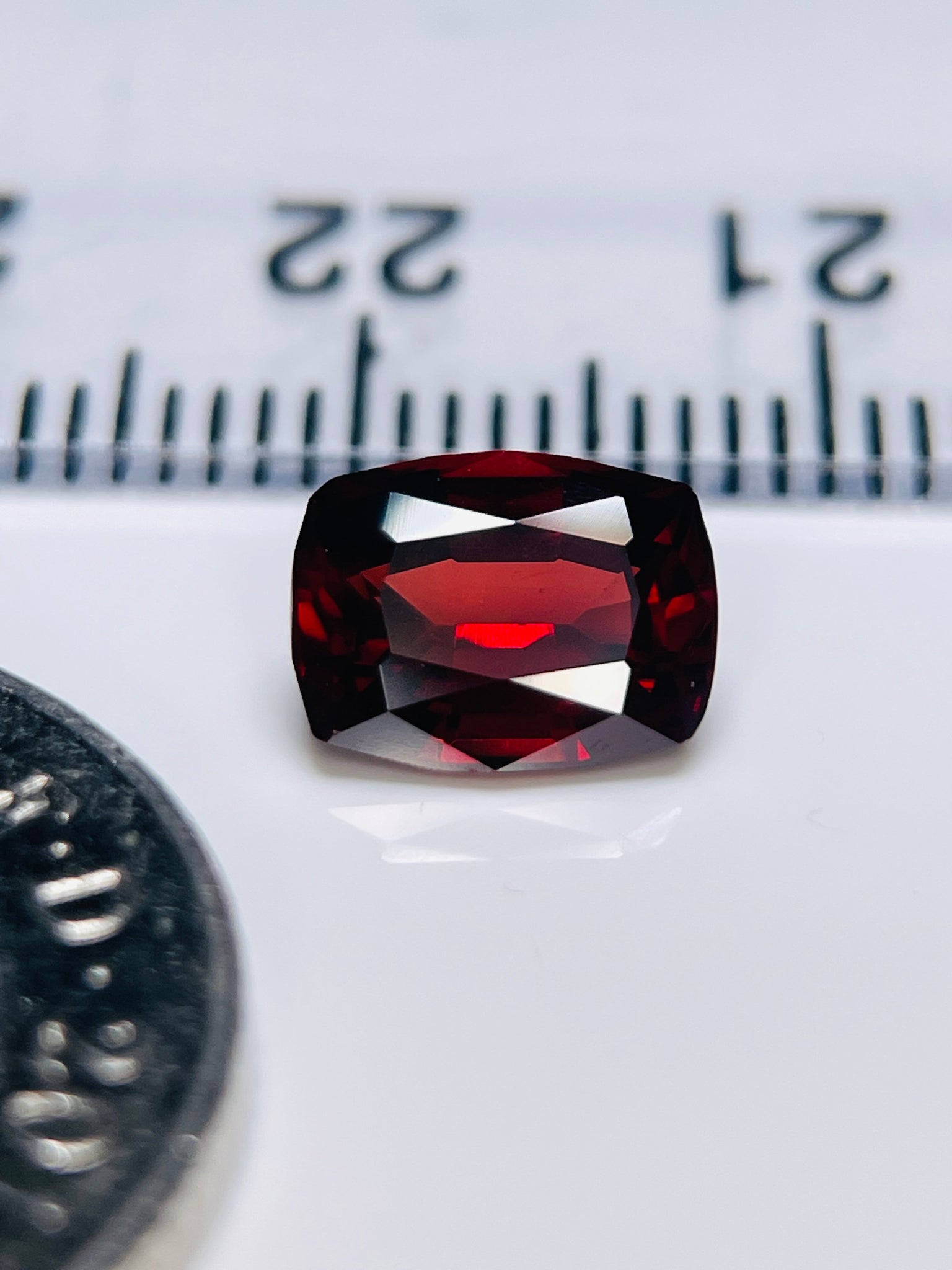 1.97Ct Malaya Garnet. Tanzania. Untreated Unheated