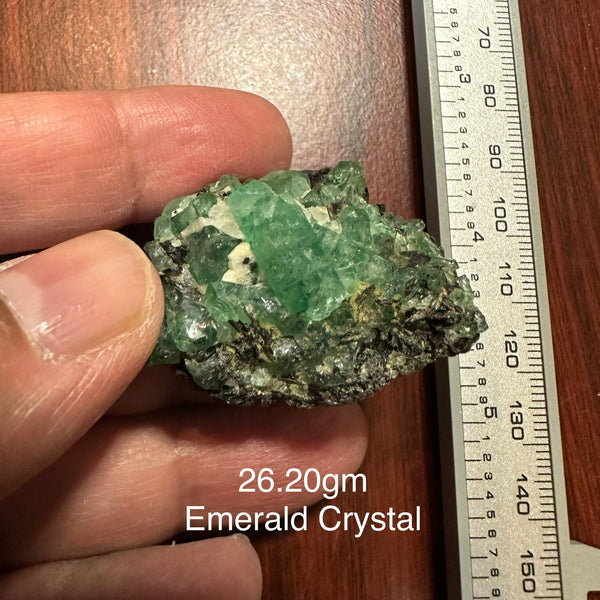 26.20Gm Emerald Crystal Tanzania Untreated Unheated