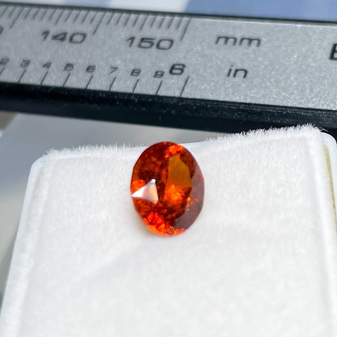 1.60Ct Orange Grossular Garnet Tanzania Untreated Unheated