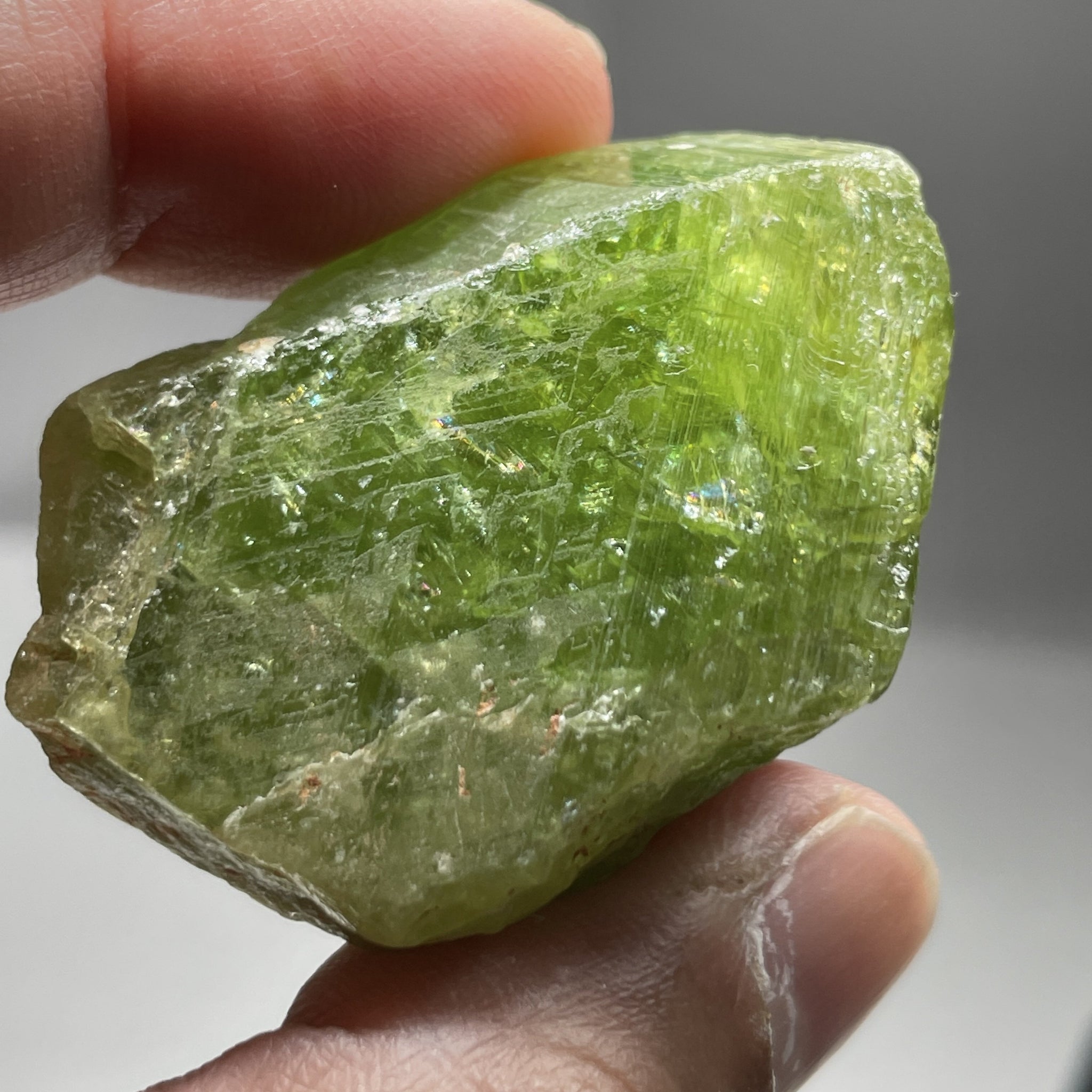 65.40Gm / 327.00Ct Tsavorite Merelani Tanzania Untreated Unheated - With Gemmy Poritions. 44.5 X 21