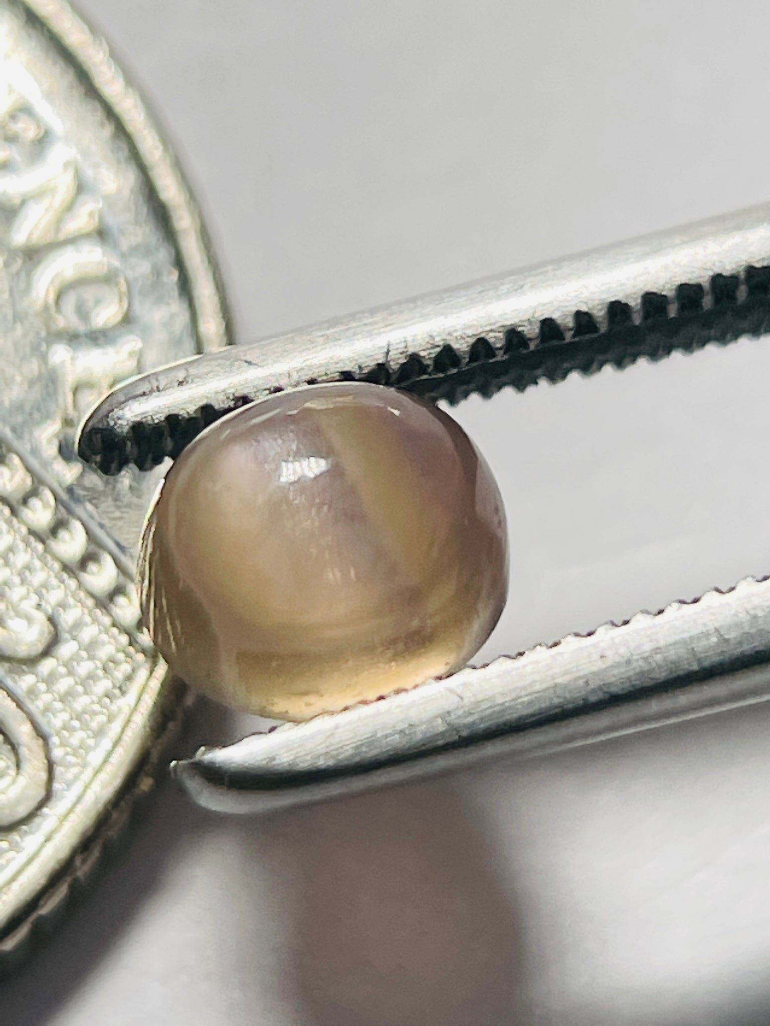 1.32Ct Umba Sapphire Cabochon. Tanzania Untreated Unheated. Incredible Banding On This One