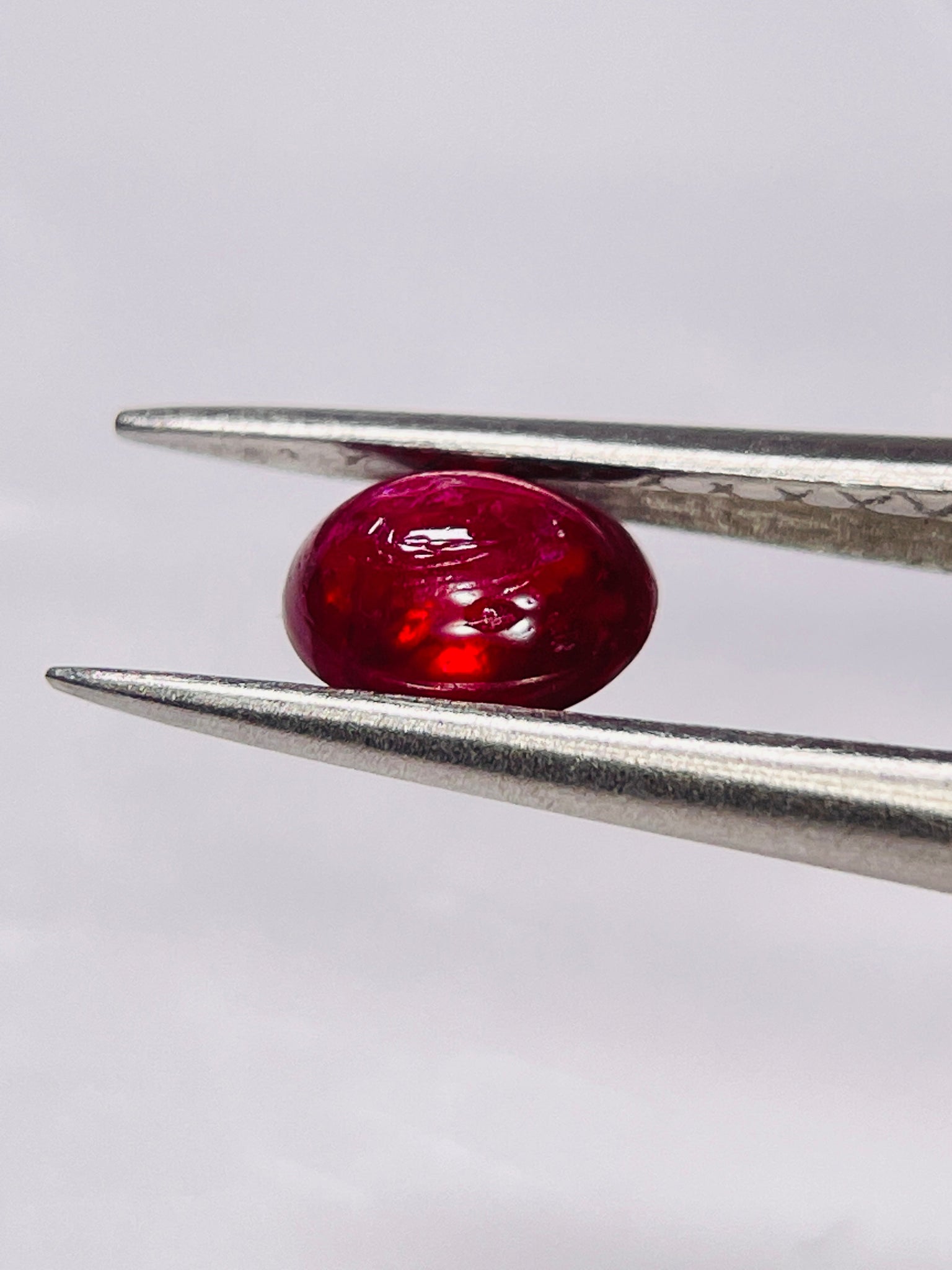 0.80Ct Ruby Cabochon Longido Mines Tanzania. Untreated Unheated