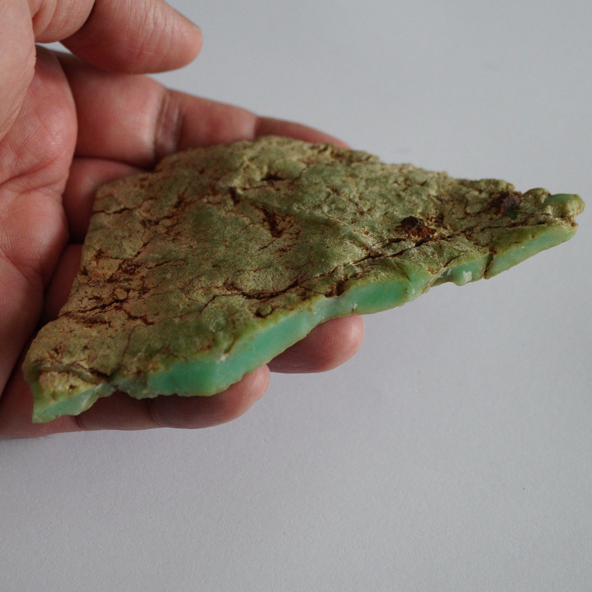 90.80Gm Flattish Chrsoprase Tanzania