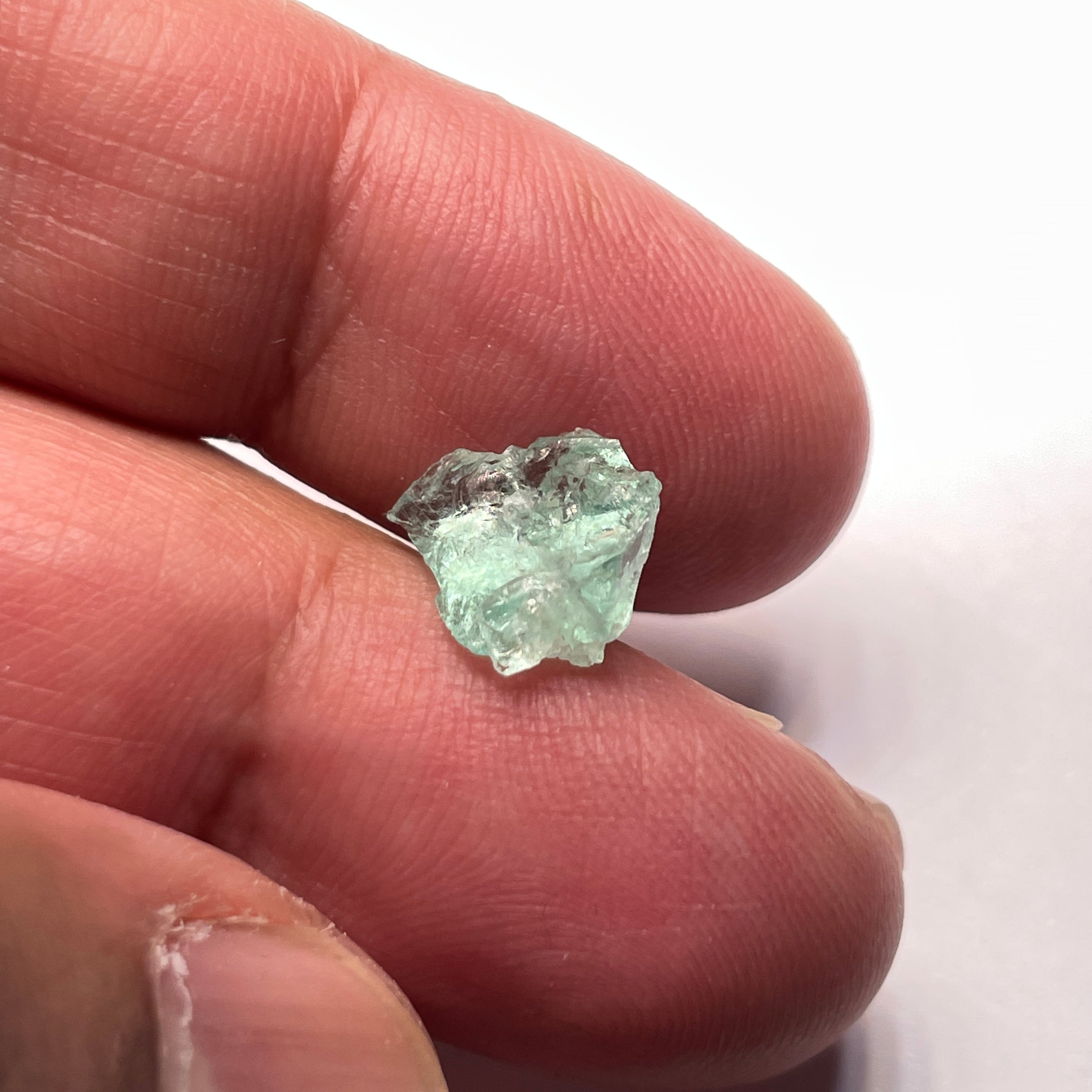 2.48Ct Emerald Tanzania Untreated Unheated No Oil Slight Inclusions Facet Or Cab With Set In