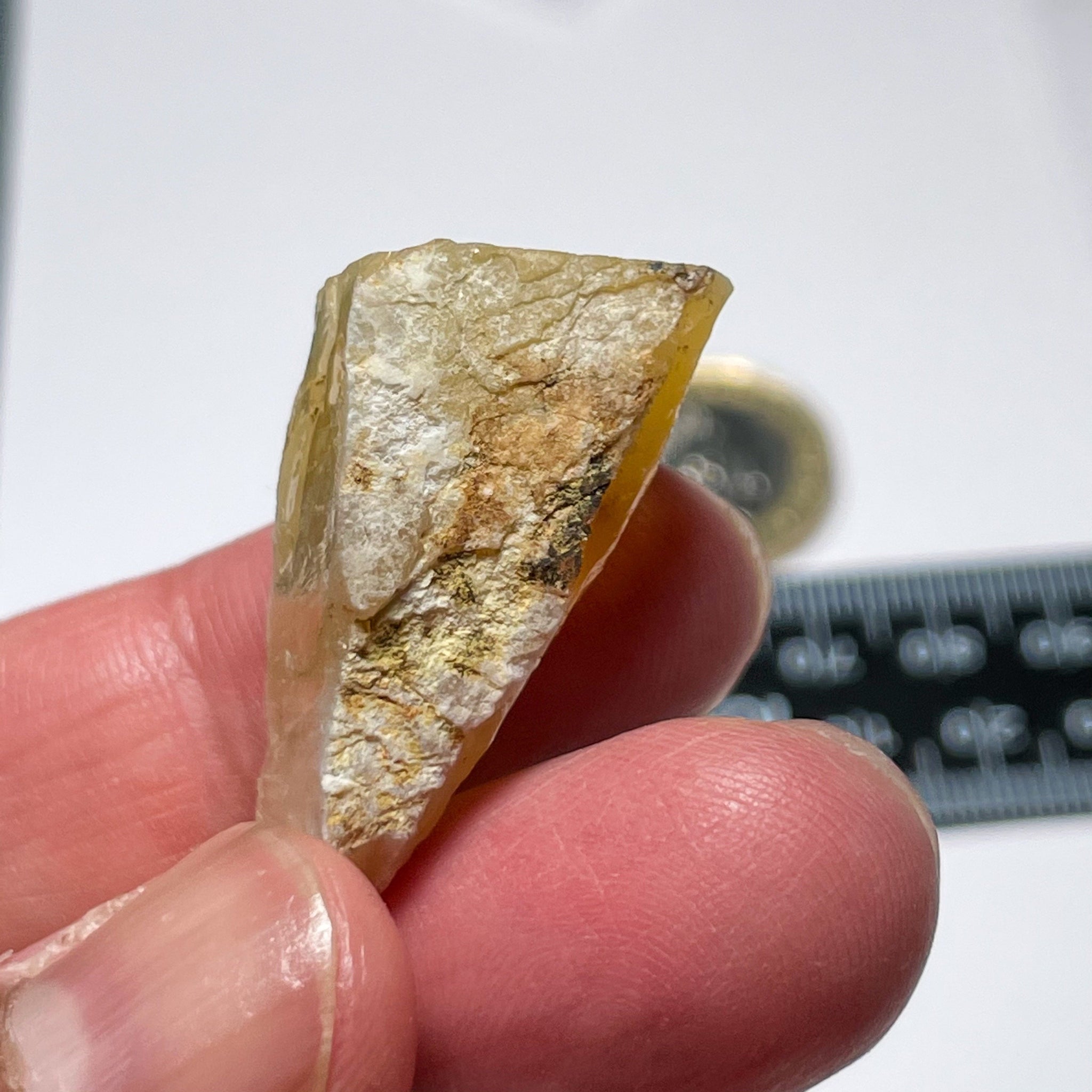 42.51Ct Opal Tanzania Untreated Unheated From A 1999 Deposit Chatoyant (White Pearly Cats-Eye