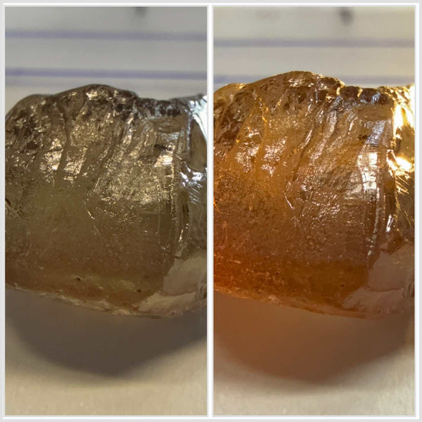 Colour Change Garnet, 6.75ct, Tanzania, Untreated Unheated, silky with slight inclusions on the outside, I have circled where the inclusions are, see other photos