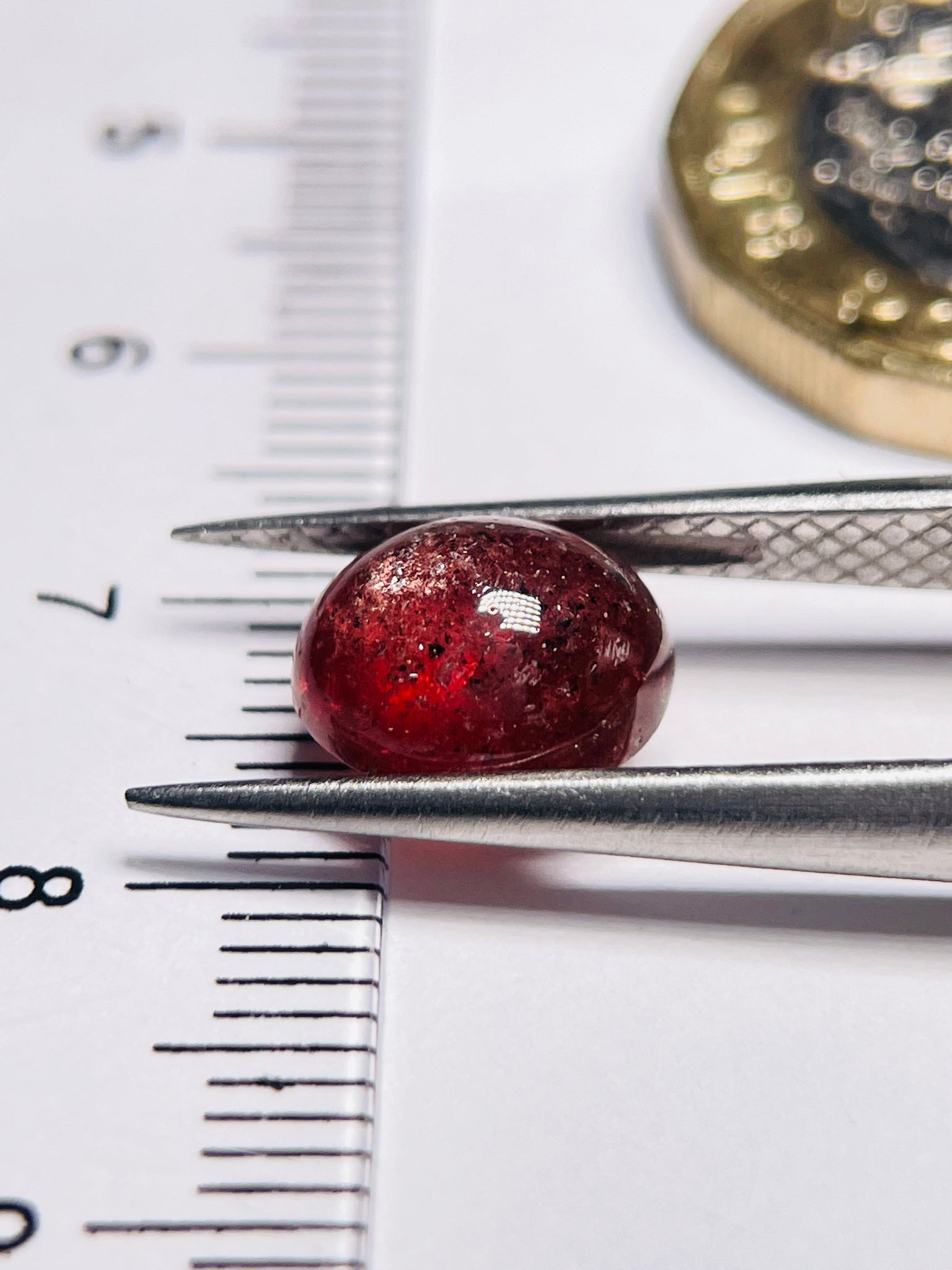4.08Ct Red Sapphire Cabochon Umba Valley Tanzania. Untreated Unheated. Has A Moving Star But As