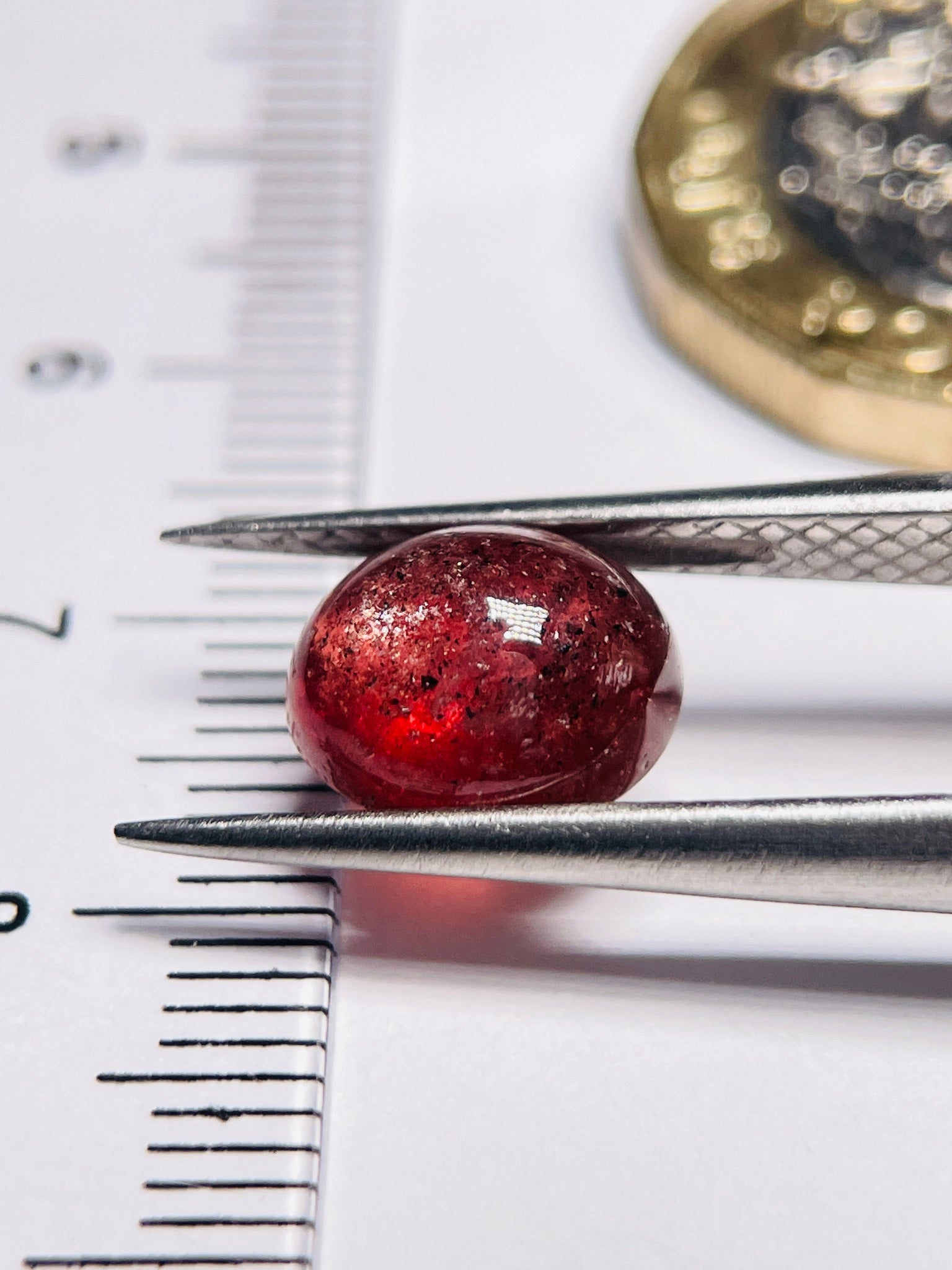 4.08Ct Red Sapphire Cabochon Umba Valley Tanzania. Untreated Unheated. Has A Moving Star But As
