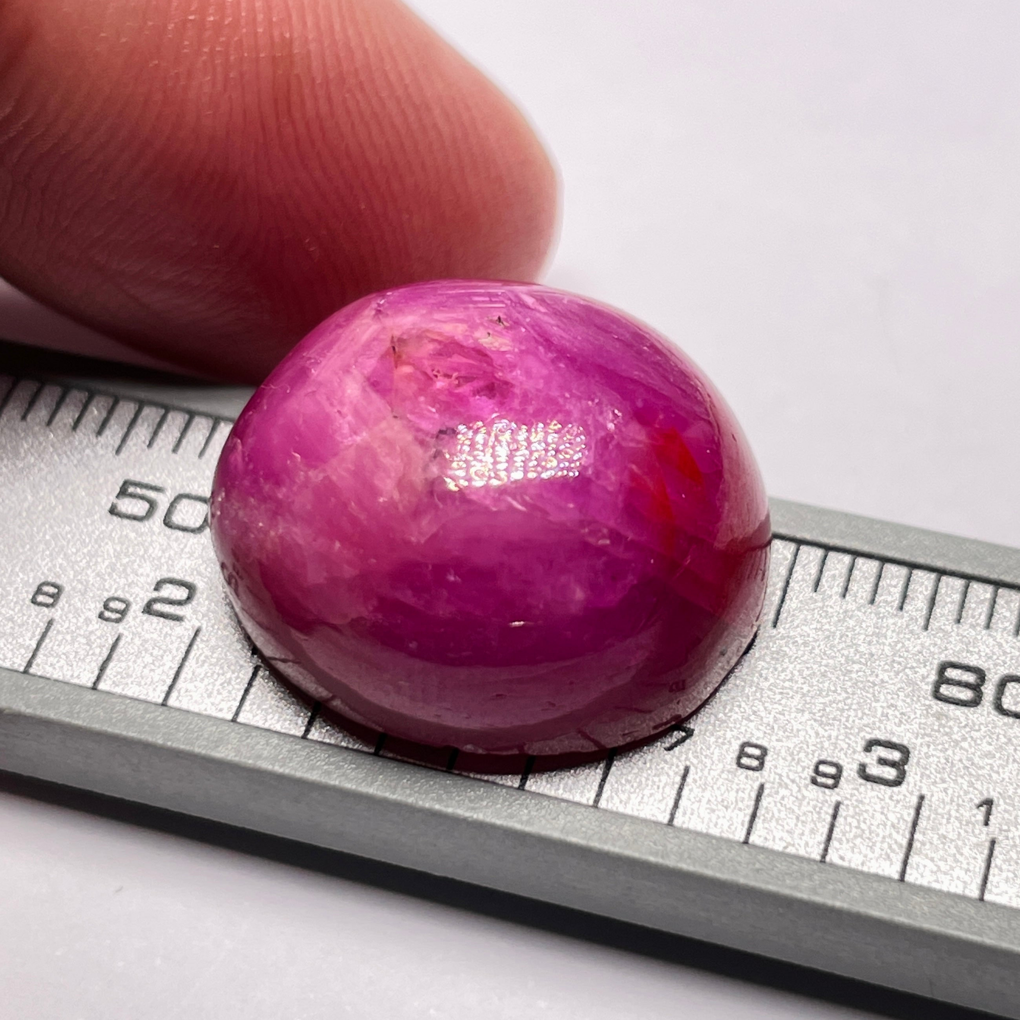 Ruby, 38.86ct, Untreated Unheated from a special location in Kenya called Lake Turkana. Beautiful piece from a 1995 deposit. Mine did not produce after that. For the collector. 19.5 x 16.9 x 10mm