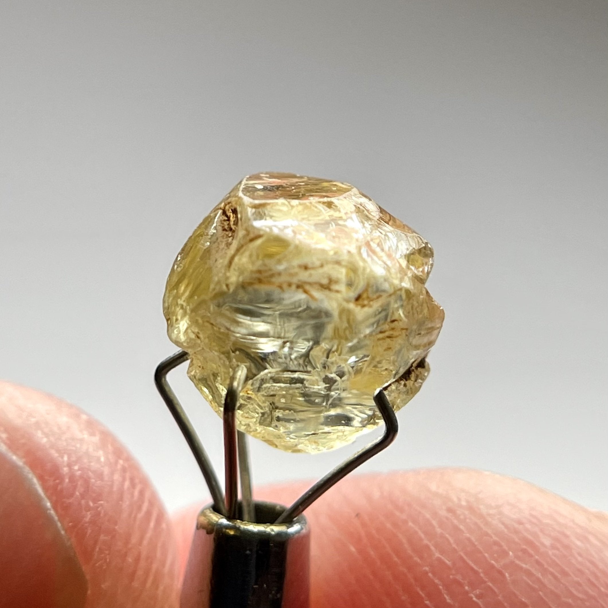 4.07Ct Yellow Tourmaline Crystal Vvs-If Tanzania Untreated Unheated. 9 X 6 7.5Mm