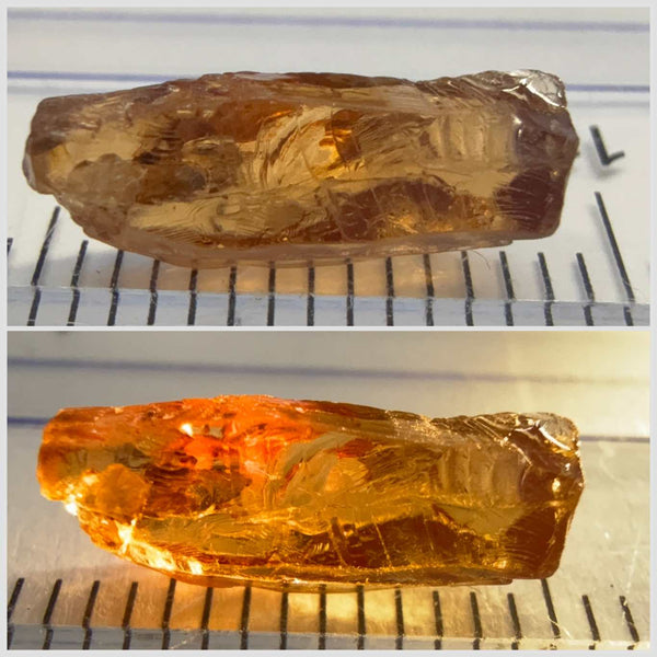 Colour Shift Garnet, Tanzania, 2.88ct, Untreated Unheated, crack at one end, rest clean