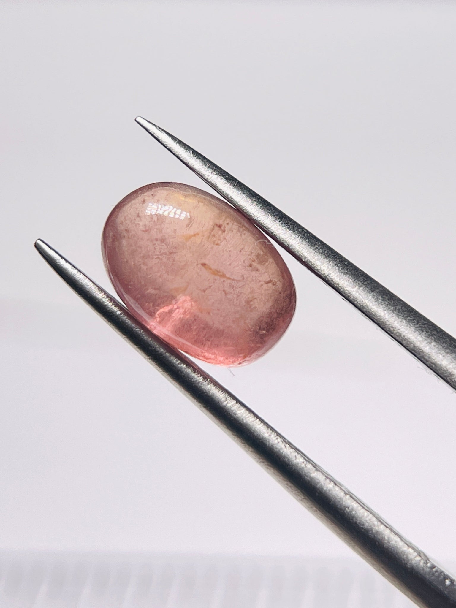 2.61Ct Umba Padparadscha Sapphire Cab Tanzania Untreated Unheated