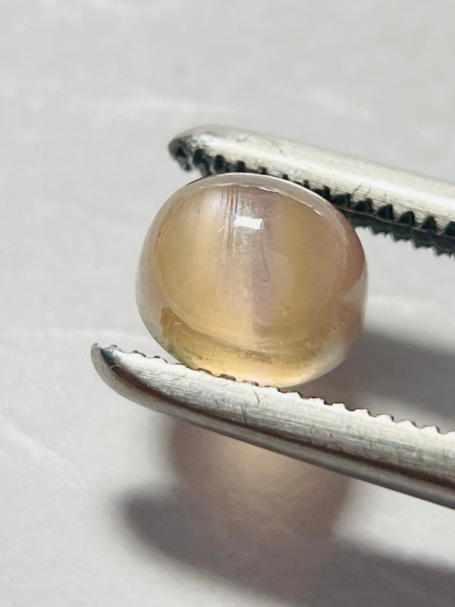 1.32Ct Umba Sapphire Cabochon. Tanzania Untreated Unheated. Incredible Banding On This One