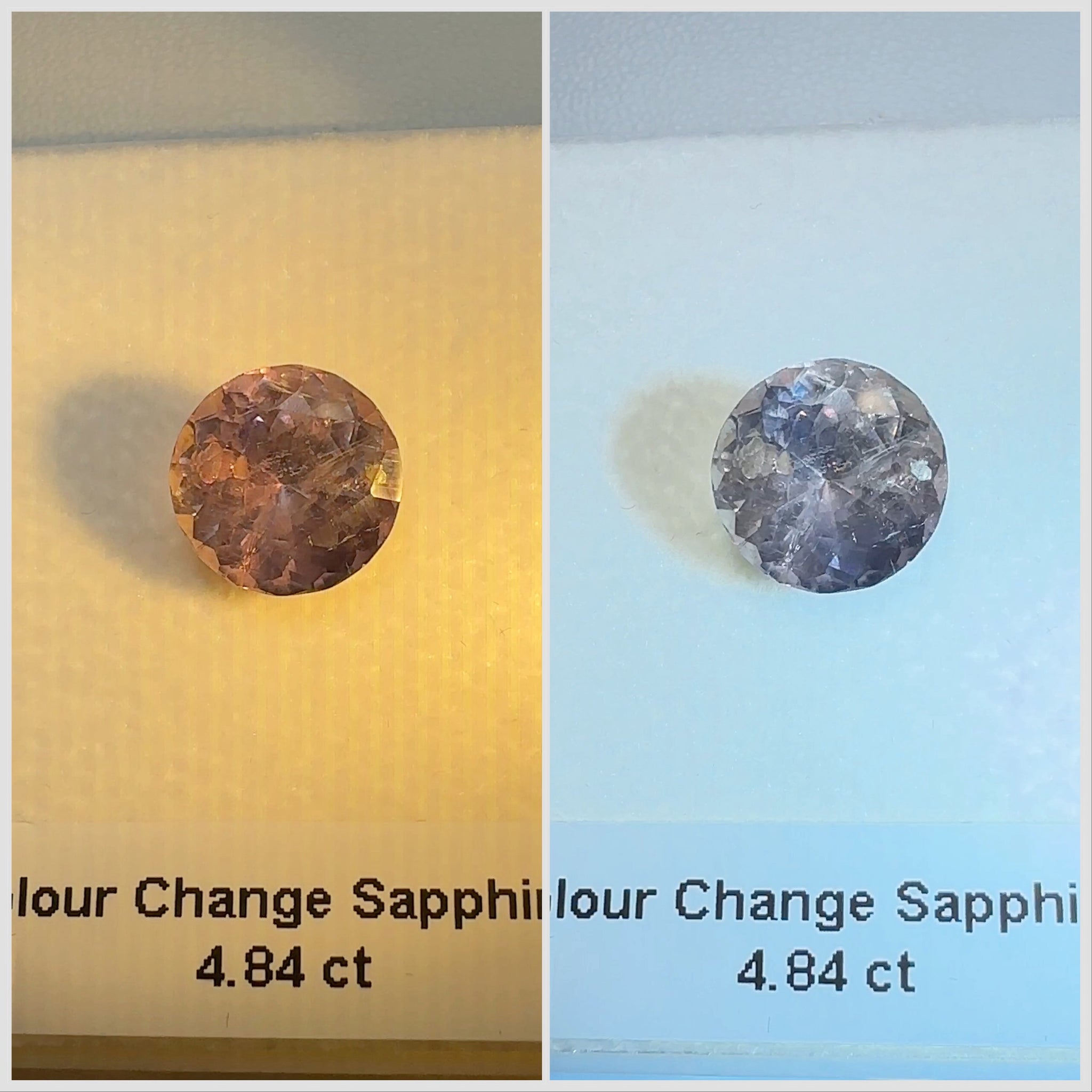 Colour Change Sapphire, 4.84ct, Umba, Tanzania. Untreated Unheated. See photos for colour change