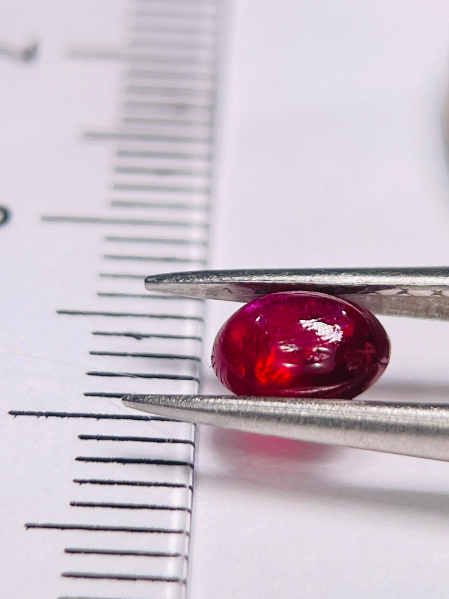 0.80Ct Ruby Cabochon Longido Mines Tanzania. Untreated Unheated