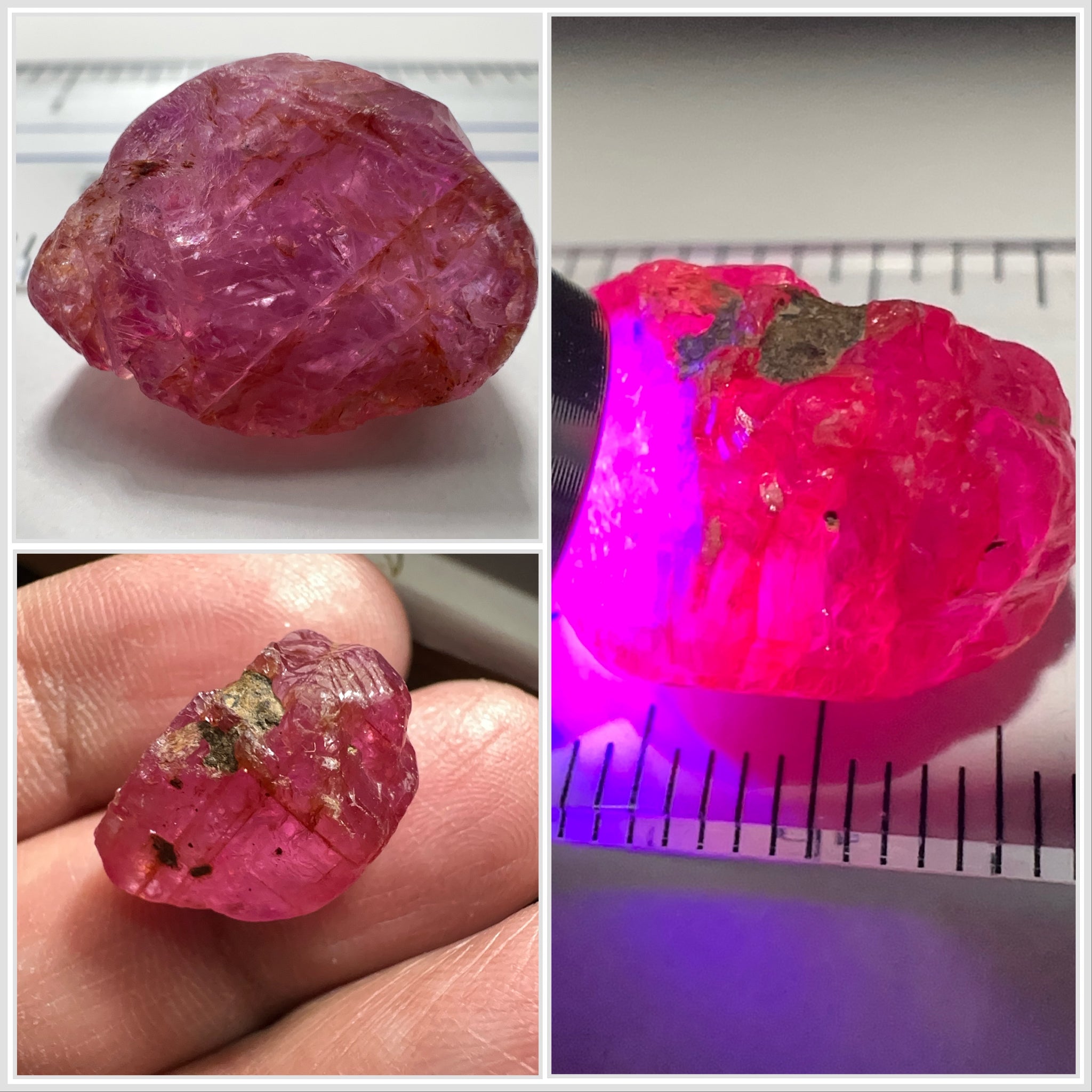 Sapphire Ruby Crystal, 20.23ct, Morogoro, Tanzania, Untreated Unheated. 18 x 12 x 9 mm, specimen/cab or facet it
