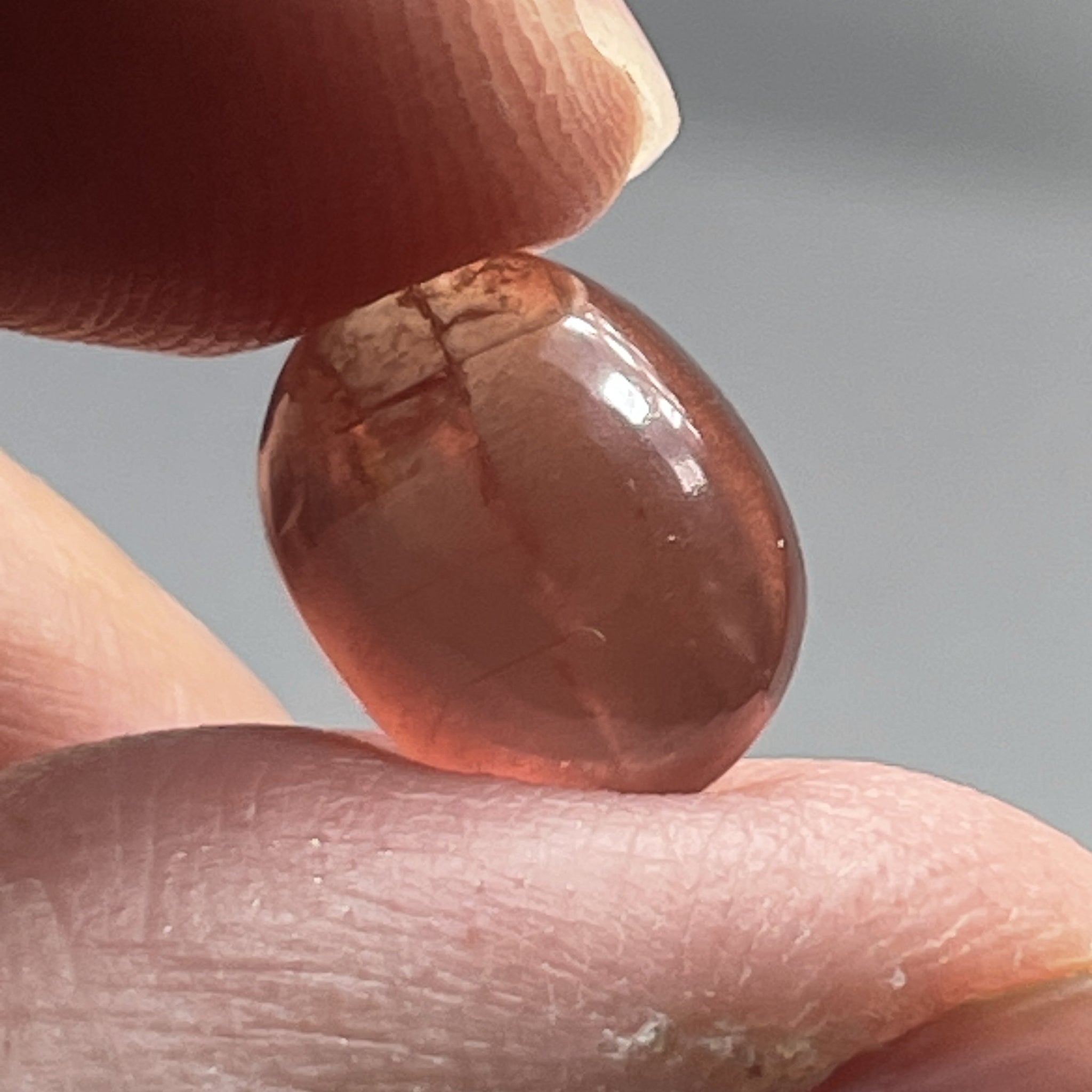 6.57Ct Padparadscha Sapphire Cabochon Tanzania Untreated Unheated. 11 X 8.2 5 Mm