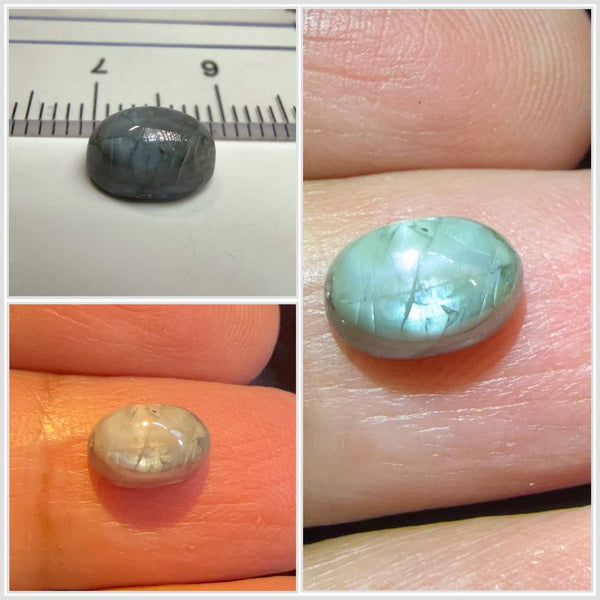 Cats-Eye Alexandrite (very slight partial cats-eye effect), 2.77ct, Manyara, Tanzania, Untreated Unheated