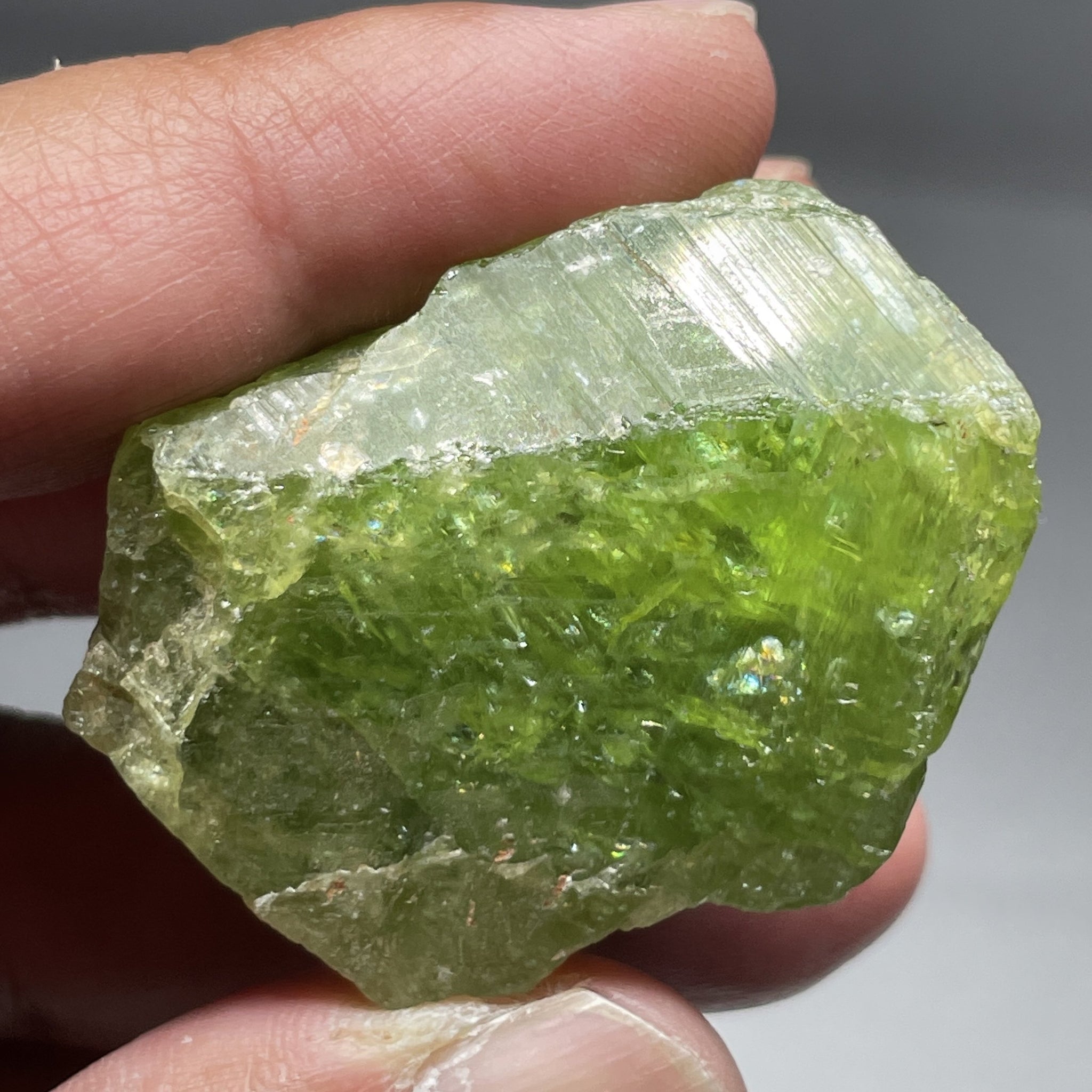 65.40Gm / 327.00Ct Tsavorite Merelani Tanzania Untreated Unheated - With Gemmy Poritions. 44.5 X 21