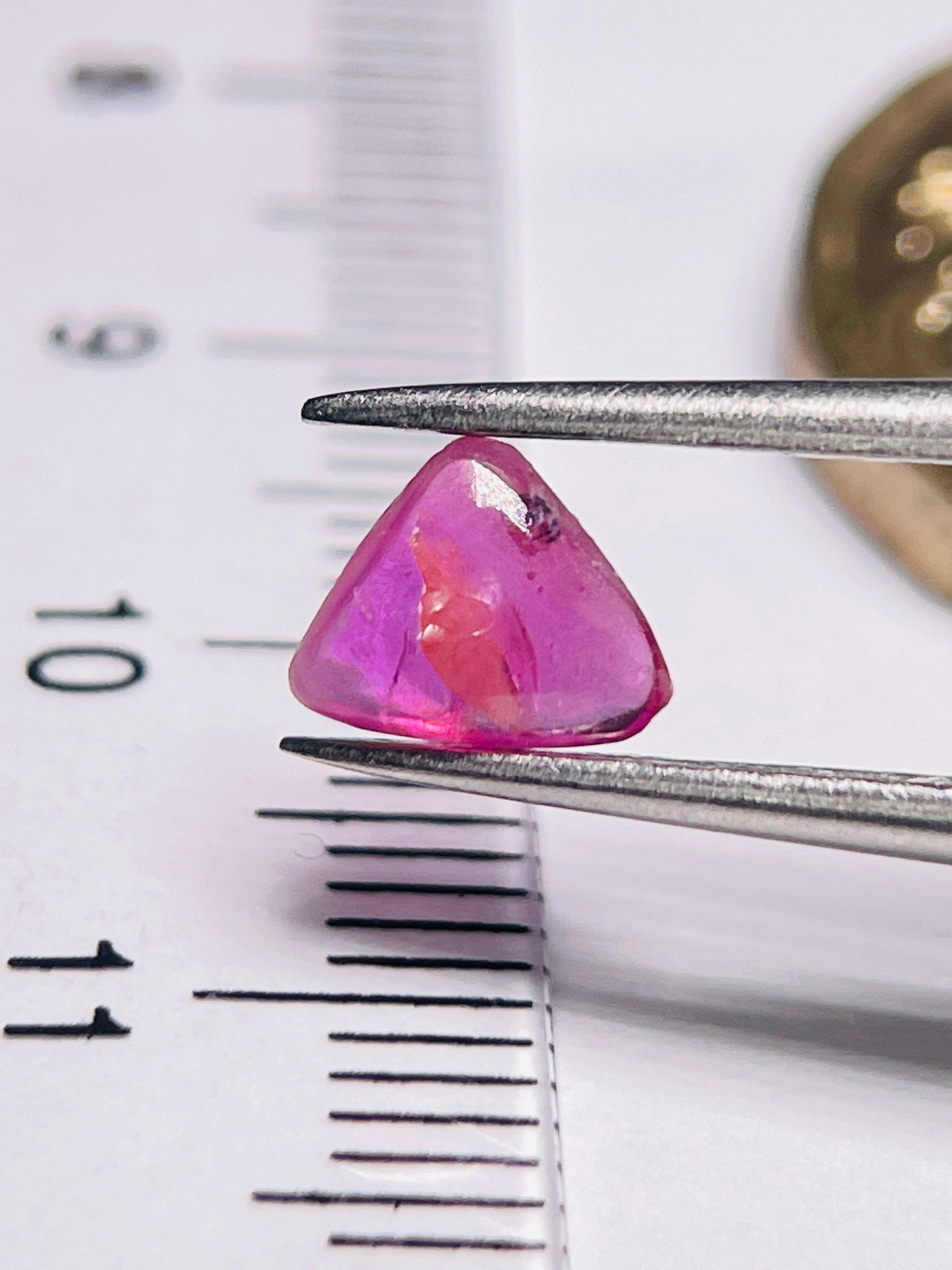 0.75Ct Sapphire Cabochon Winza Tanzania. Untreated Unheated