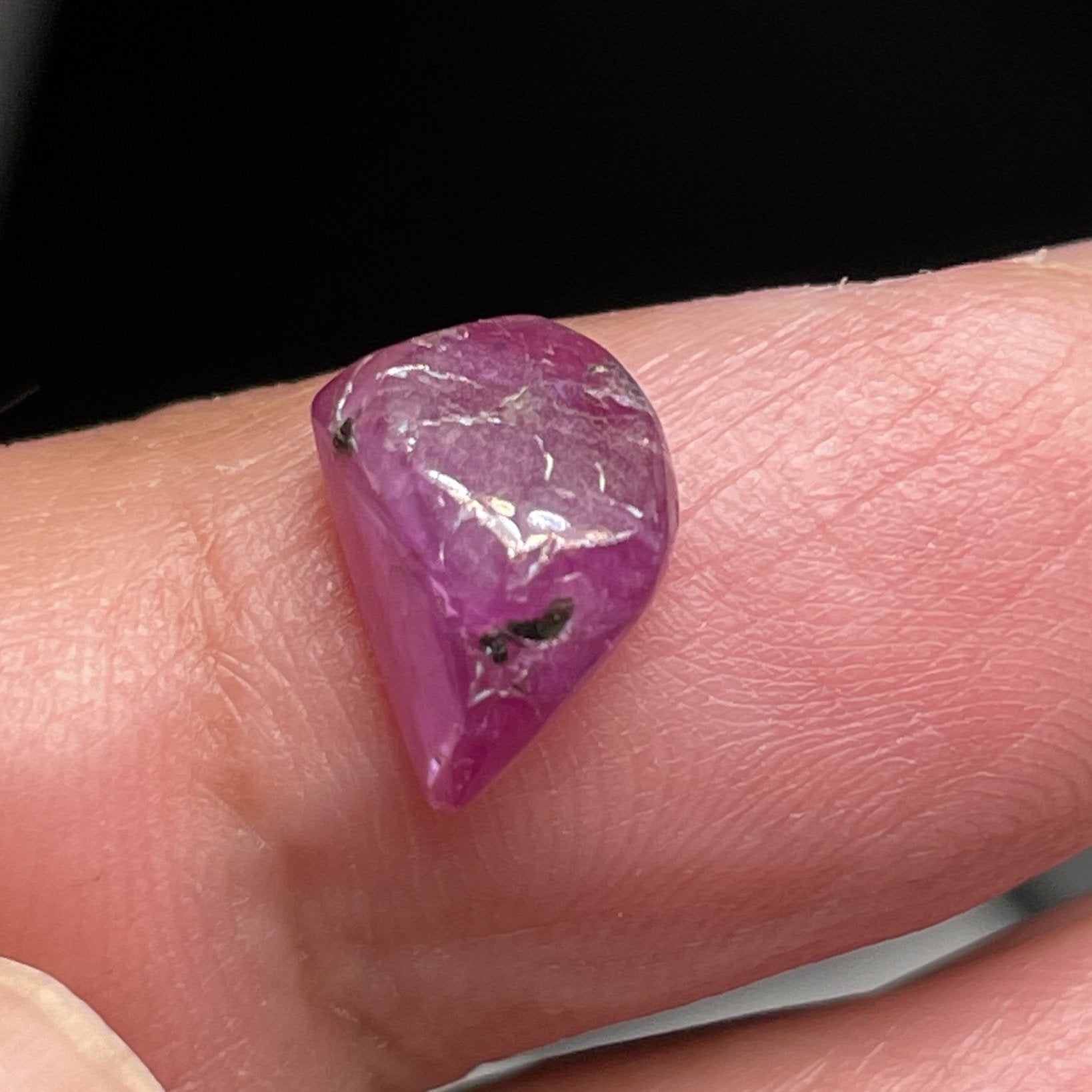 3.99Ct Winza Ruby Freeform Cab Tanzania Untreated Unheated