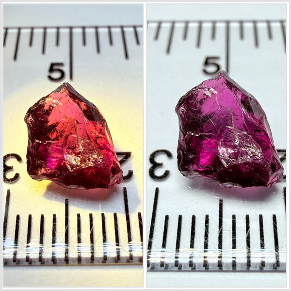 Colour Shift Garnet, 3.02ct, Tanzania, Untreated Unheated, no inclusions just very slight silk