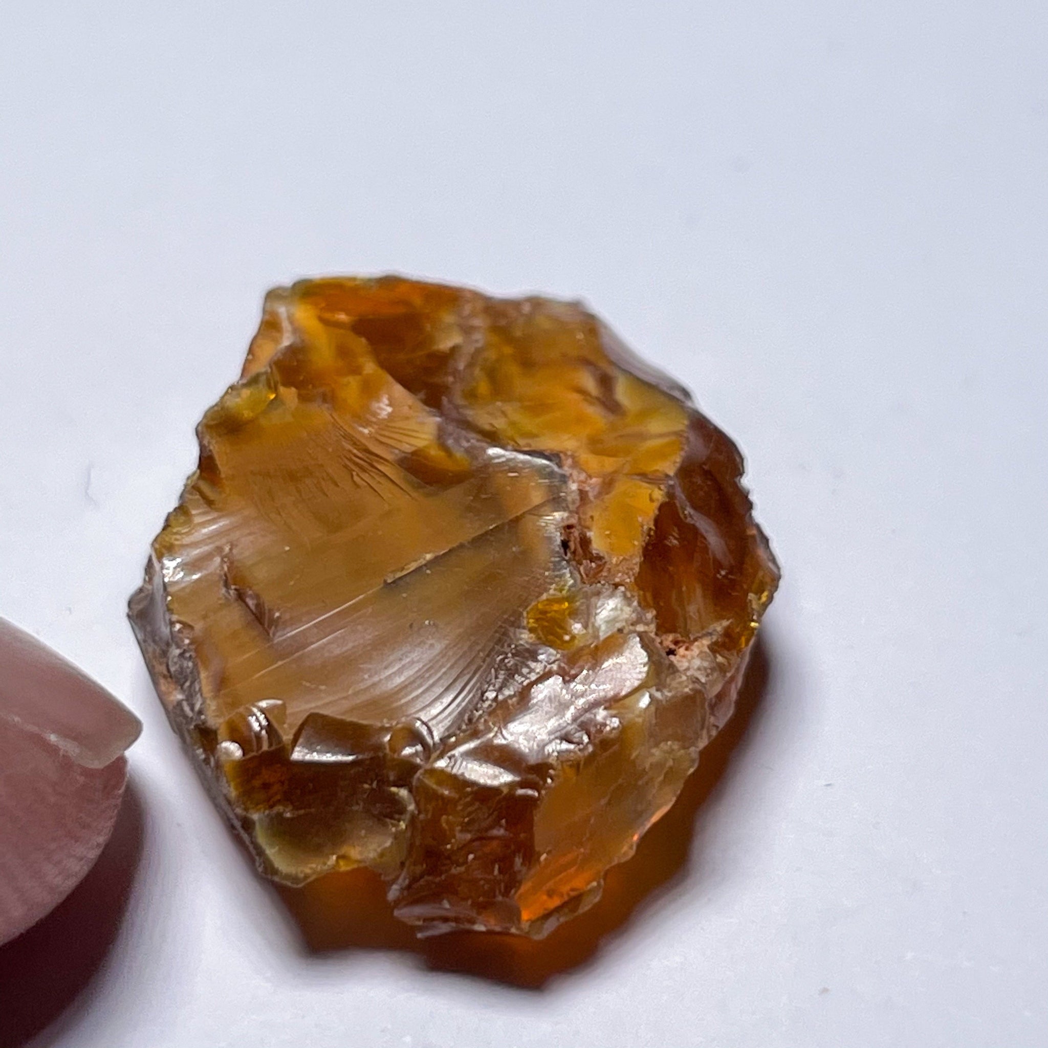 19.34Ct Opal Tanzania Untreated Unheated From A 1999 Deposit Chatoyant (Cats-Eye Effect) Has An