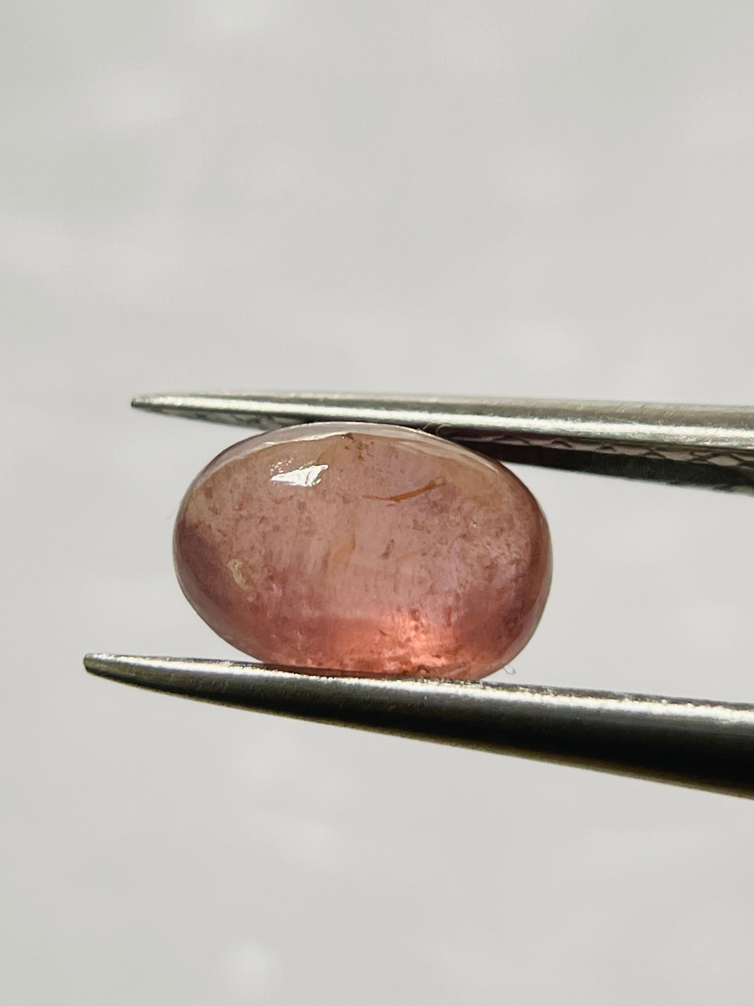 2.61Ct Umba Padparadscha Sapphire Cab Tanzania Untreated Unheated