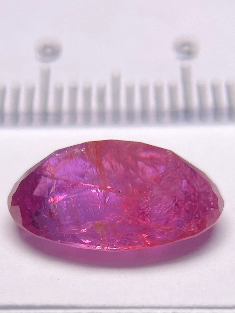 5.89Ct Red Sapphire Umba Valley Tanzania. Untreated Unheated