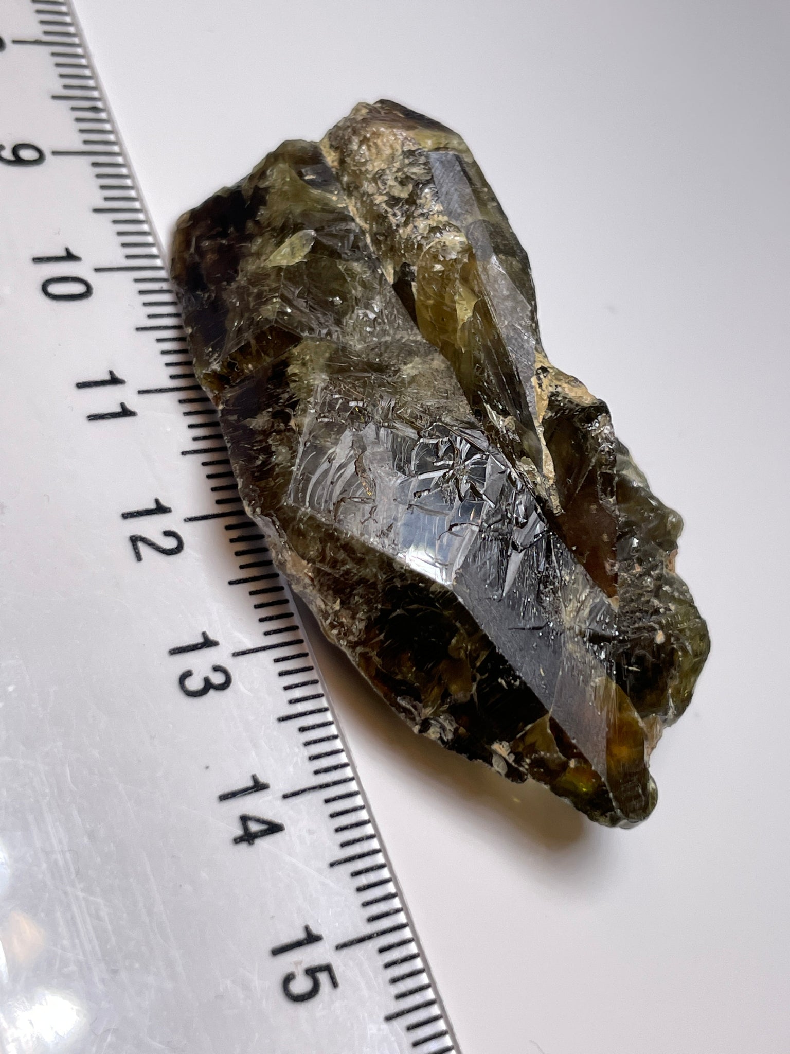 207.64Ct / 41.52Gm Tanzanian Sphene Crystal Untreated Unheated. 53.9 X 28.2 19.1Mm Very High End