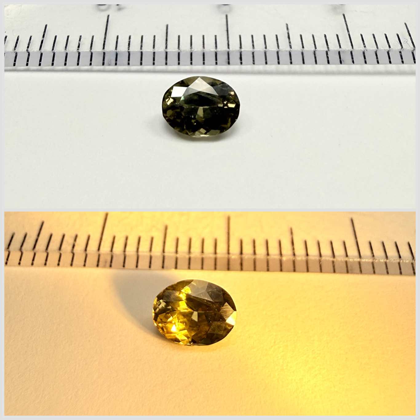 Alexandrite, 0.56ct, Tunduru, Tanzania, Untreated Unheated. Very slight colour change