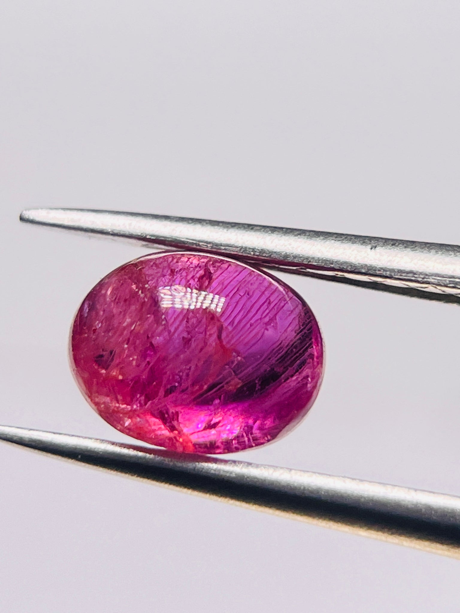 2.11Ct Sapphire Cabochon Umba Valley Tanzania. Untreated Unheated.