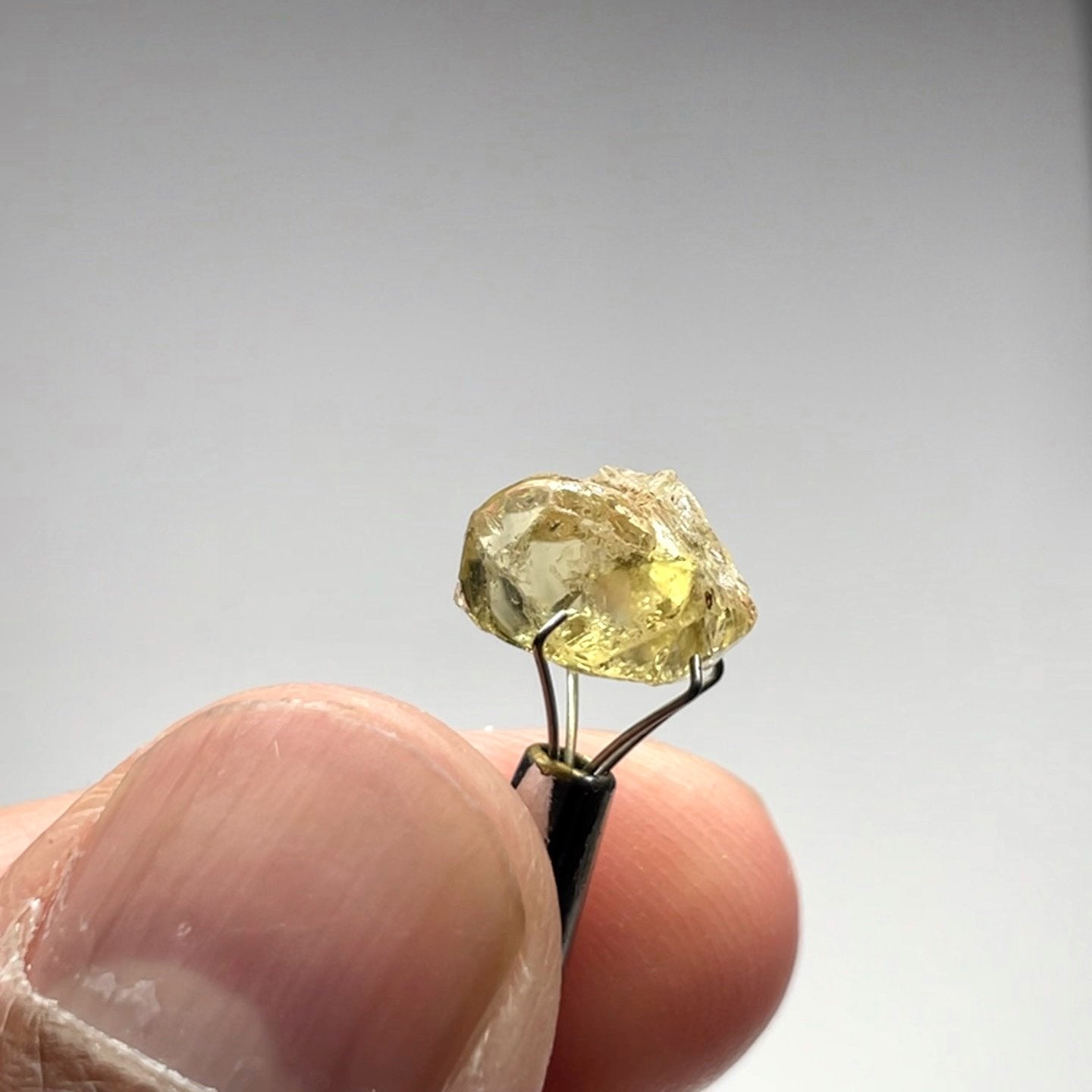 4.53Ct Yellow Tourmaline Crystal Vvs-If Tanzania Untreated Unheated. 10.2 X 7 6Mm